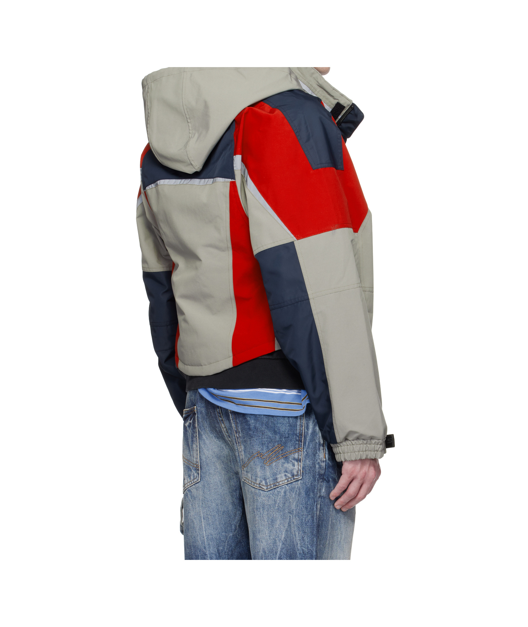 Martine Rose Shrunken Sports Jacket In Gray
