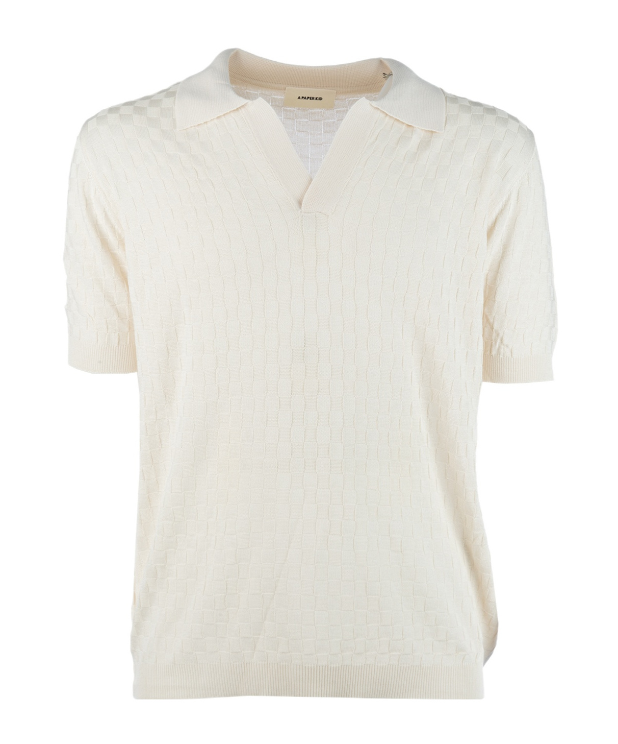 A Paper Kid Short Sleeve Woven T-shirt In White