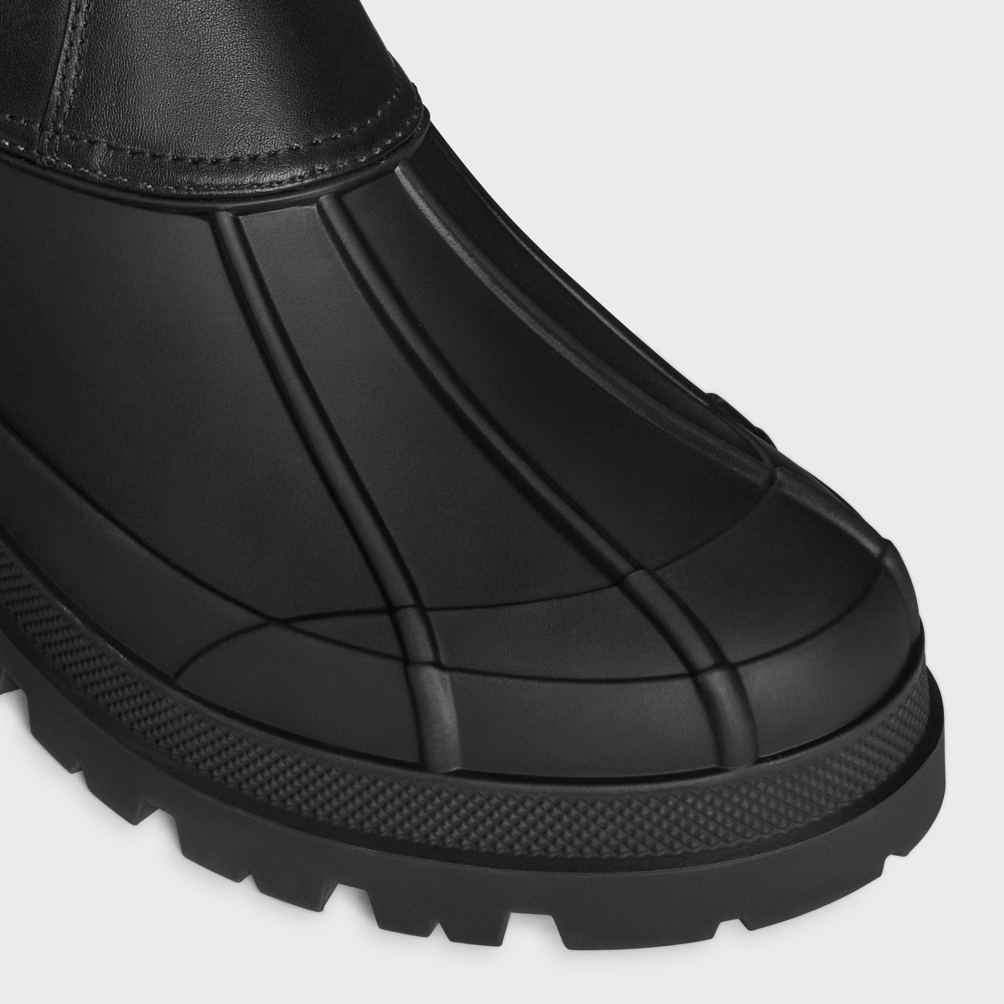 Celine Riley Ankle Boot In Calfskin In Black