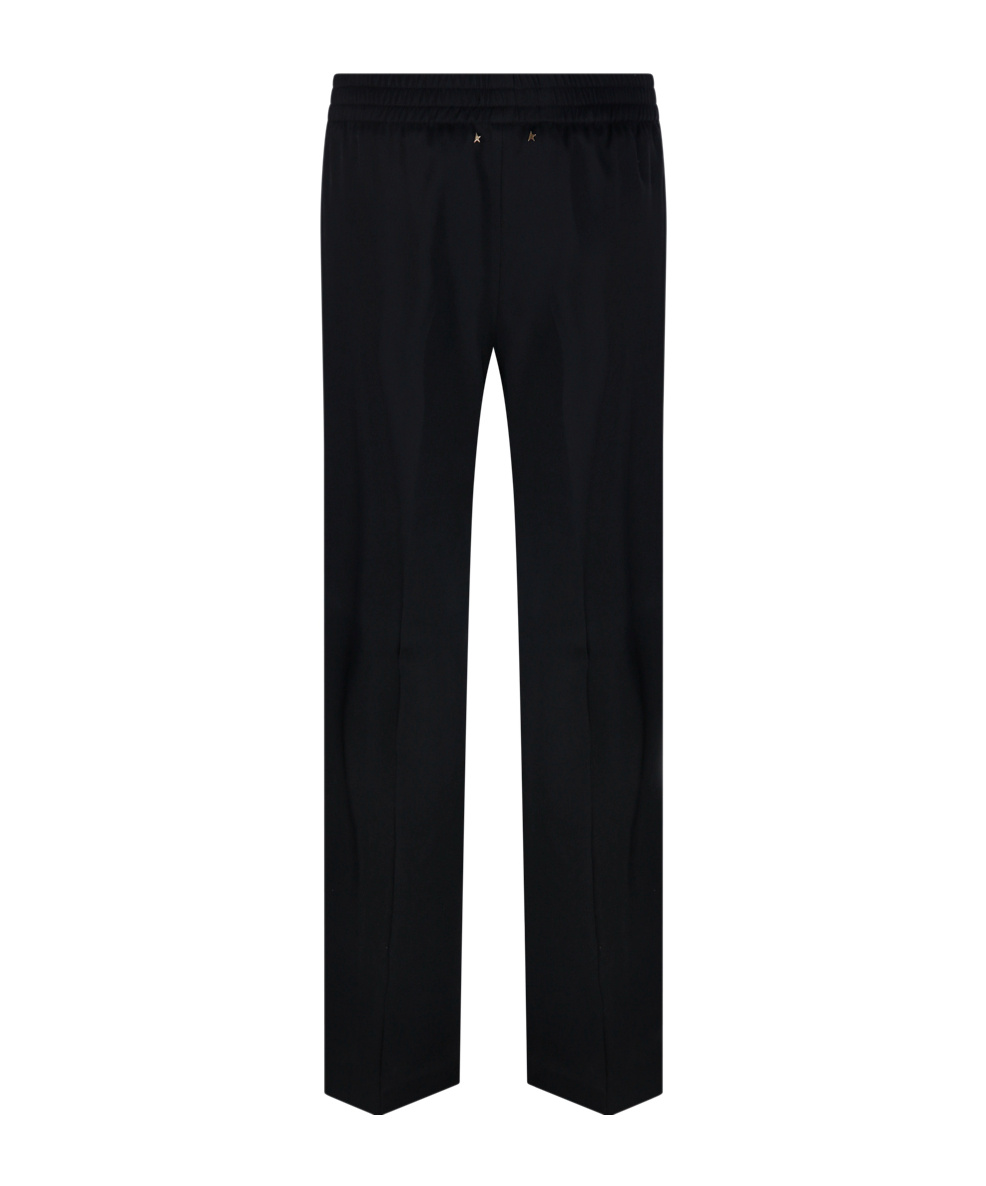Golden Goose Elastic Waist Casual Pants In Black