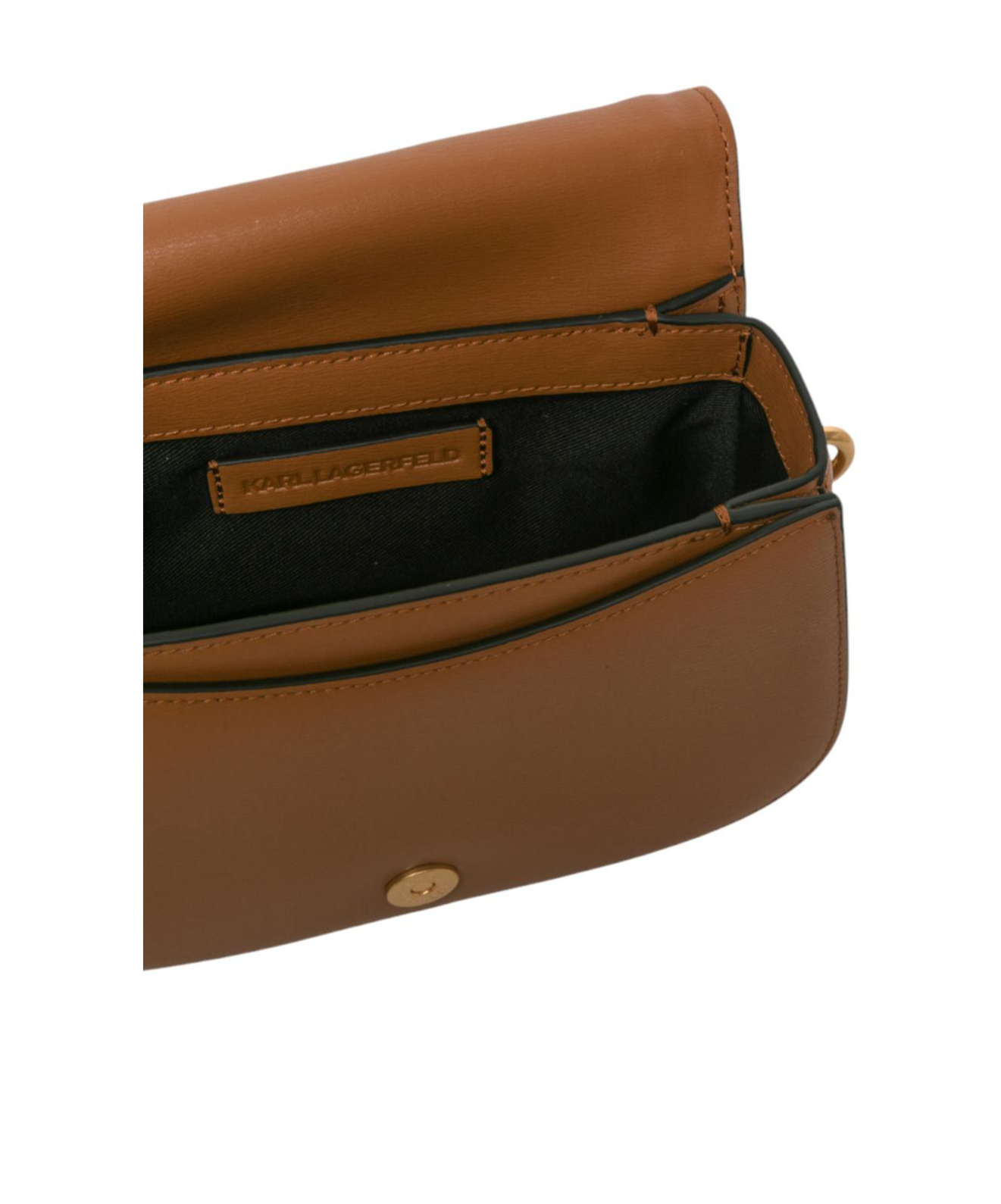 Karl Lagerfeld Flip Shoulder Bag In Nude