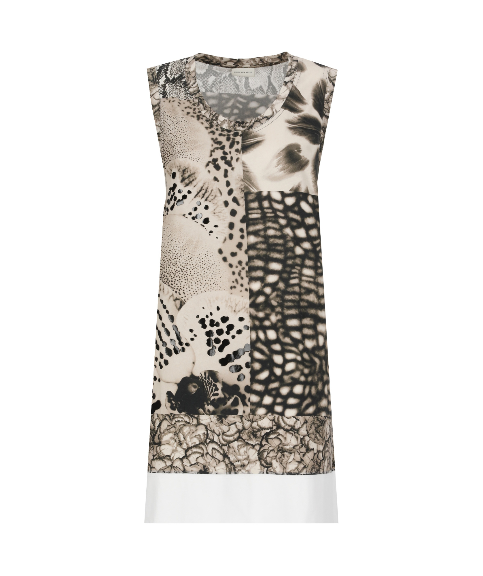 Shop Dries Van Noten Crew Neck Vest In Nude