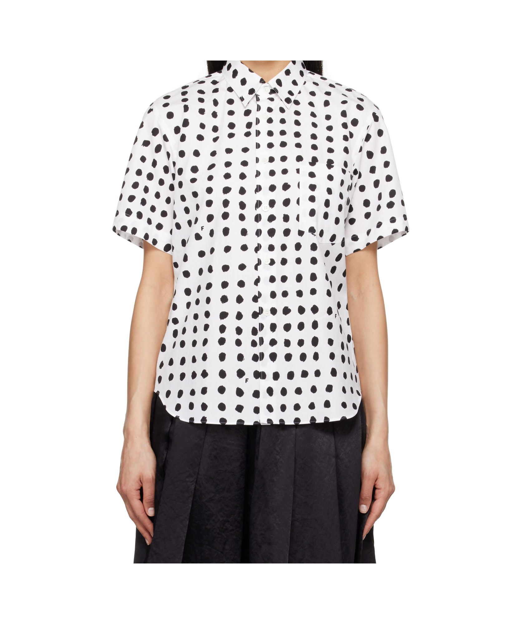Comme Des Garçons White Short Sleeve Shirt