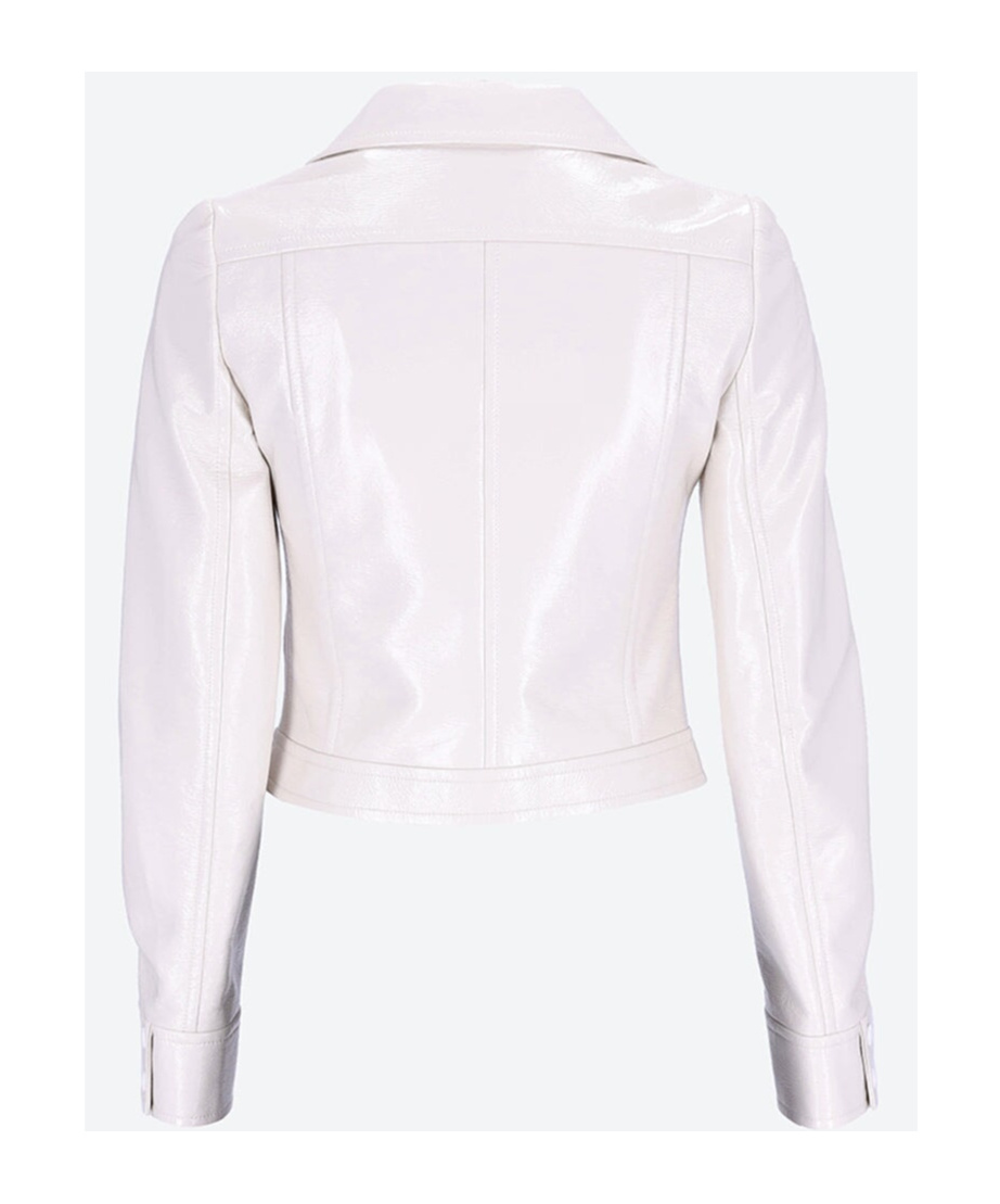 COURRÈGES LONG-SLEEVED LEATHER JACKET 