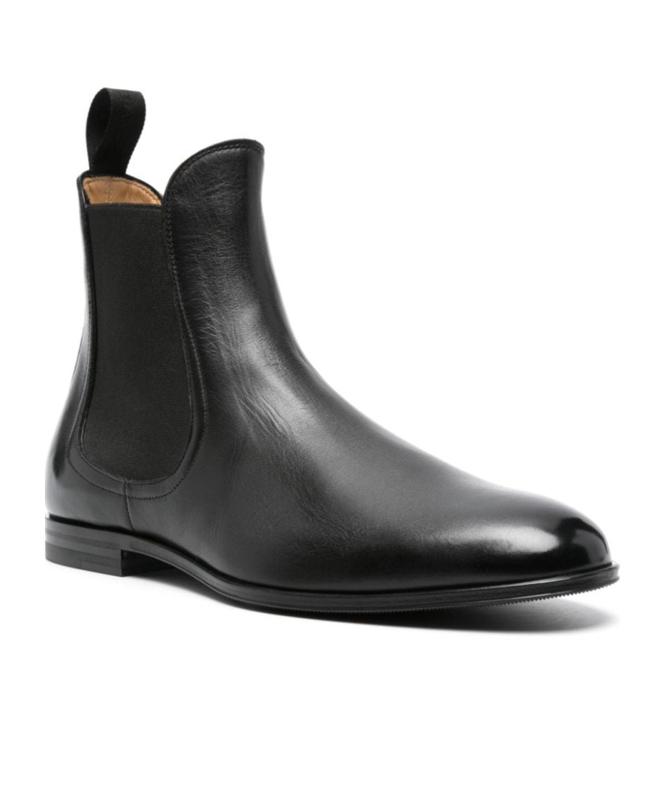 Shop Bally Round Head Boots In Black