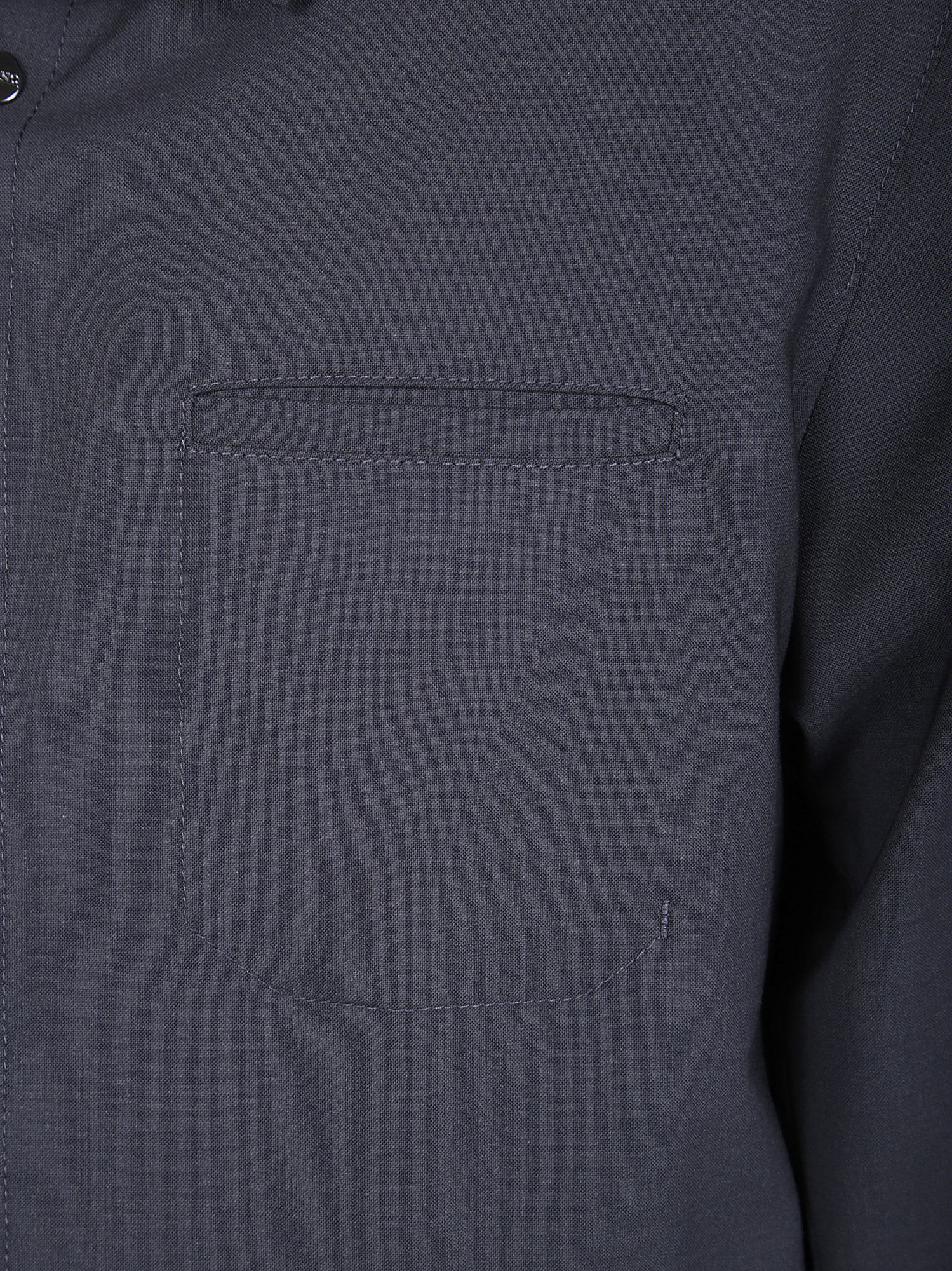 Herno Collared Neck Front Pocket Long Sleeves Jacket In Blue