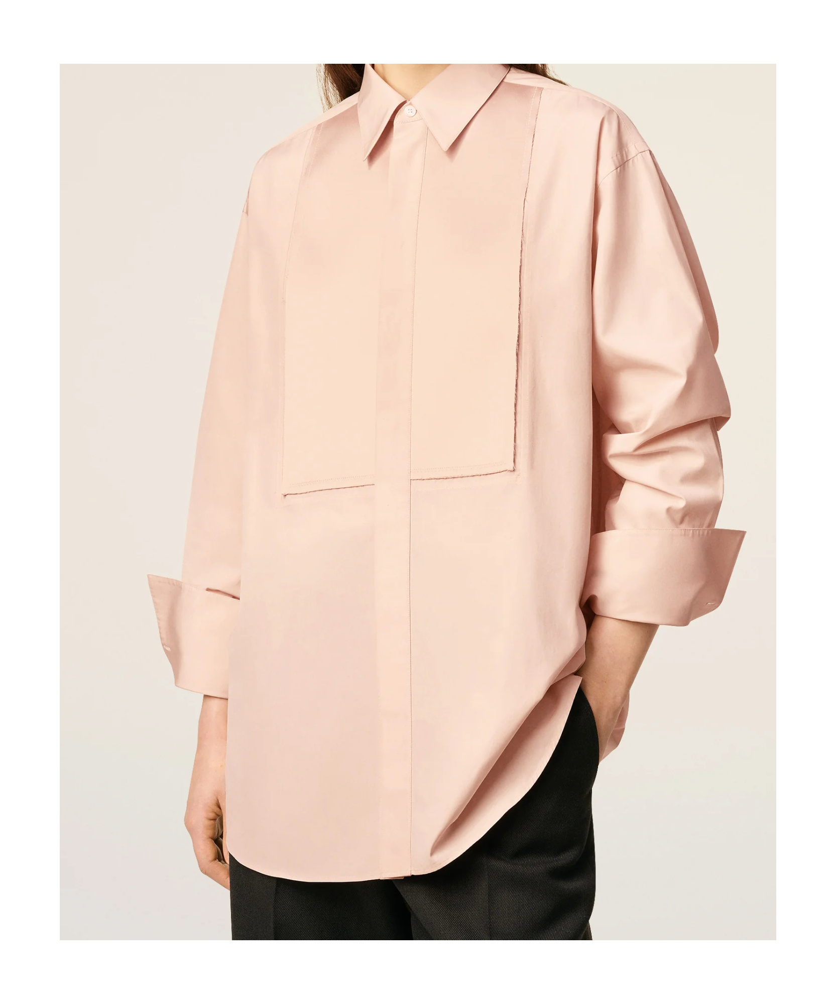 Ami Alexandre Mattiussi Long Sleeve Shirt In Pink