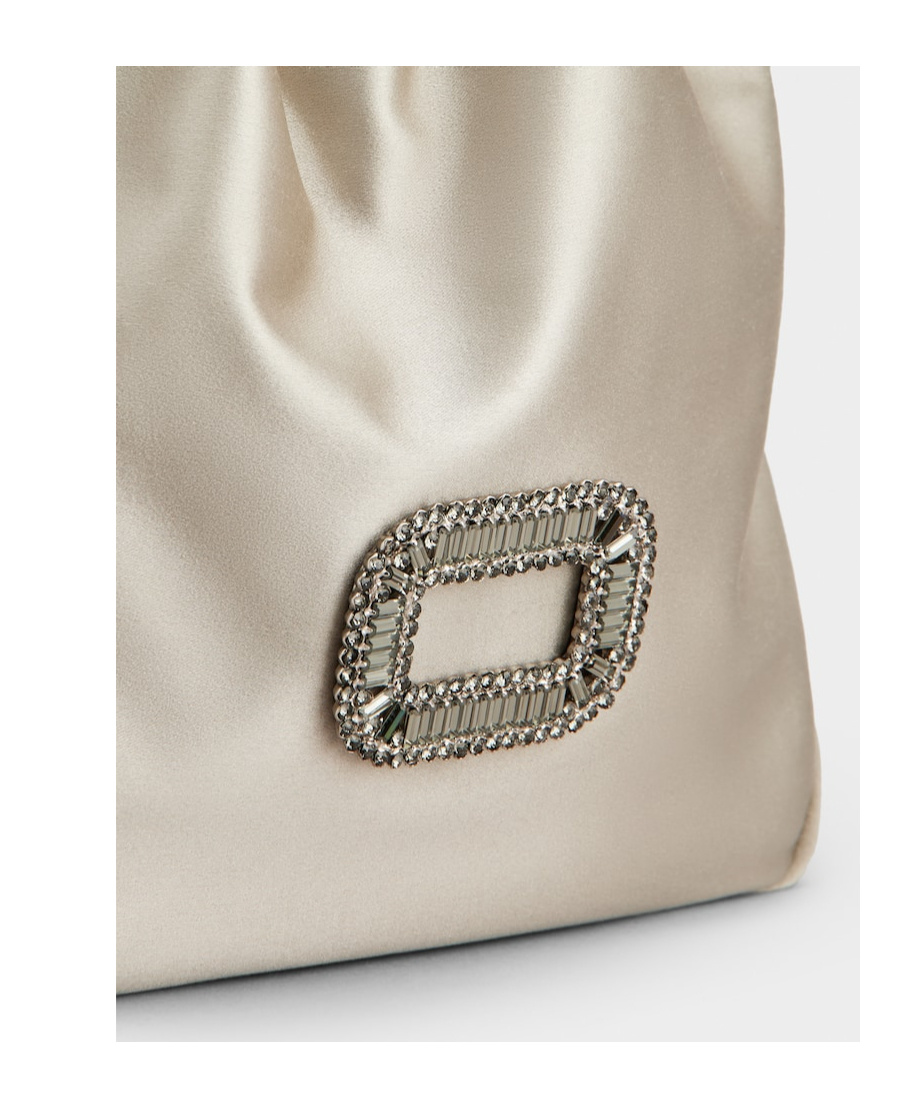 Roger Vivier Pilgrim Mini Bag In Satin