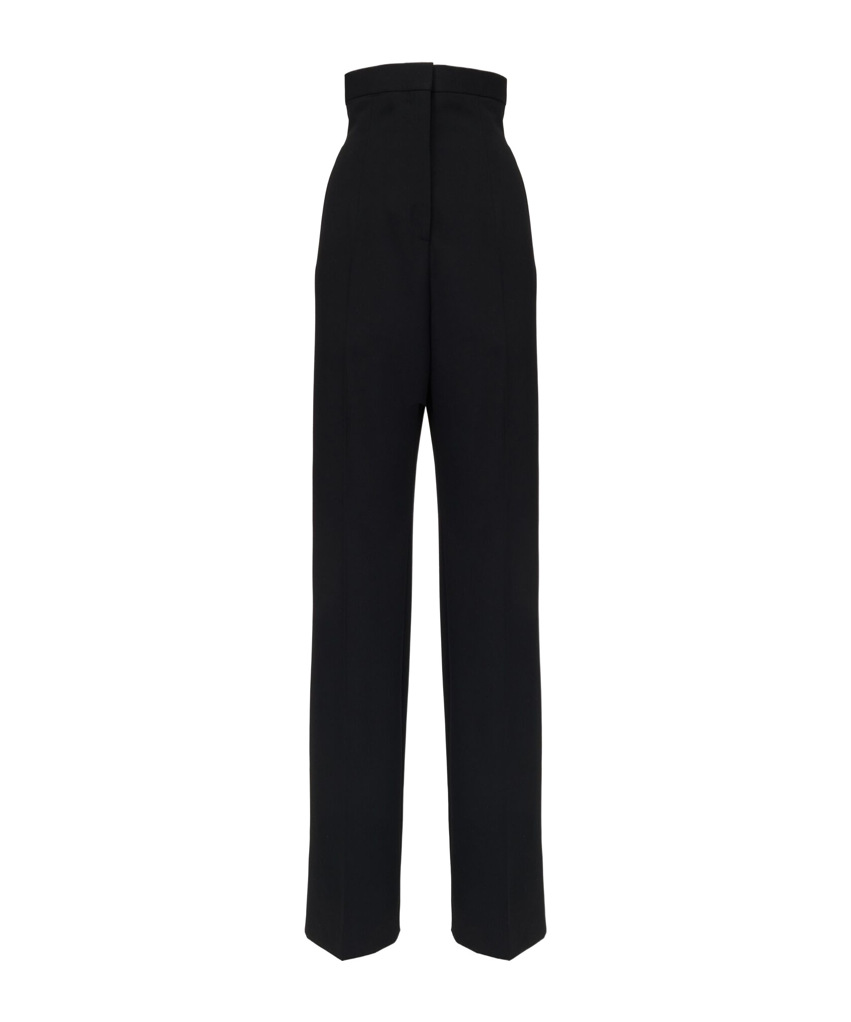 Alexander Mcqueen High-rise Wool-twill Trousers In Black