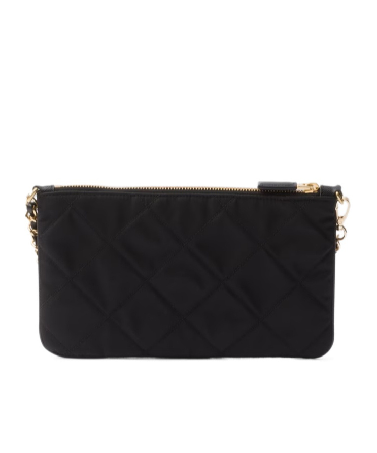 Prada Re-nylon Pouch In Black