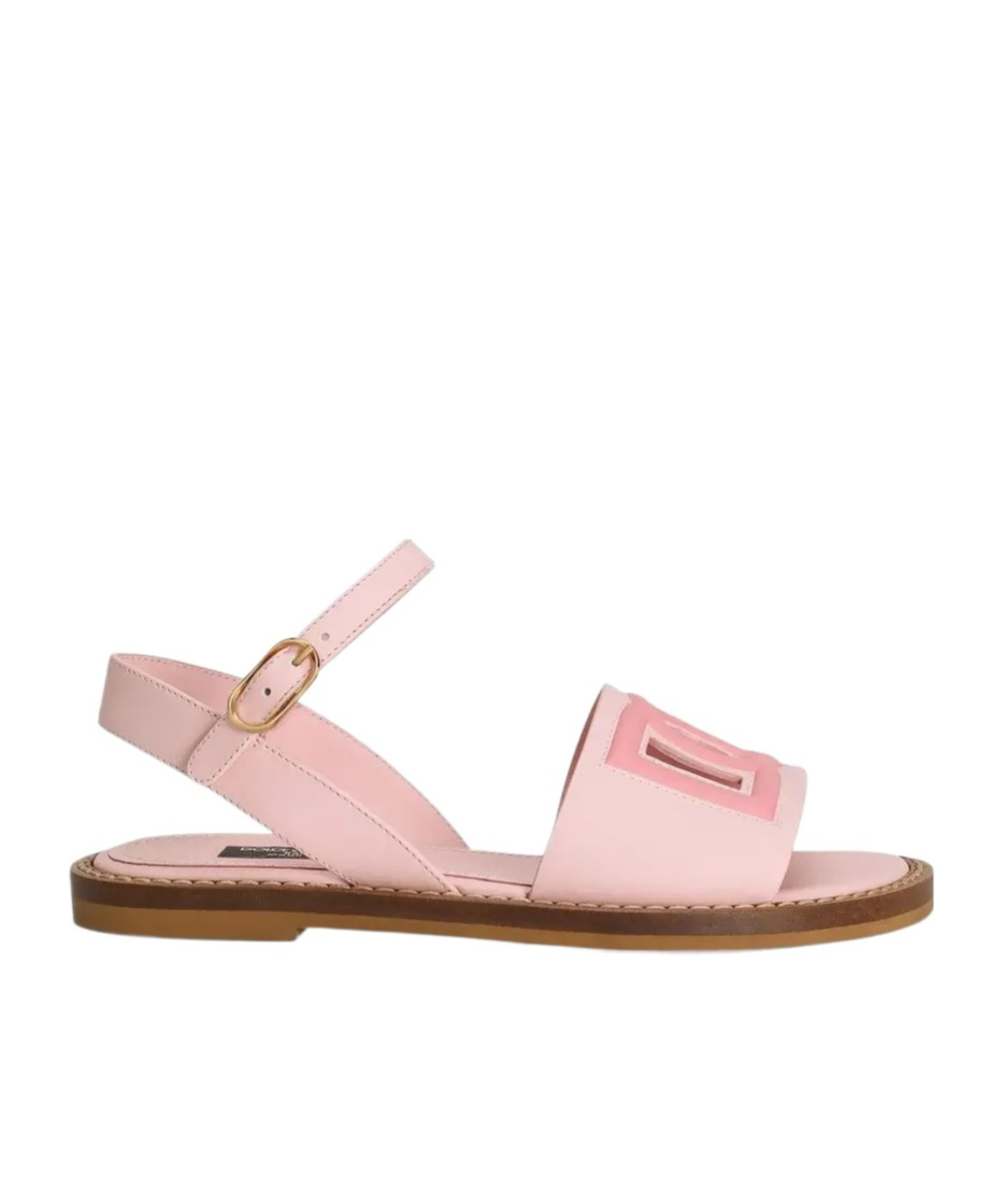 Dolce & Gabbana Logo Sandals In Pink