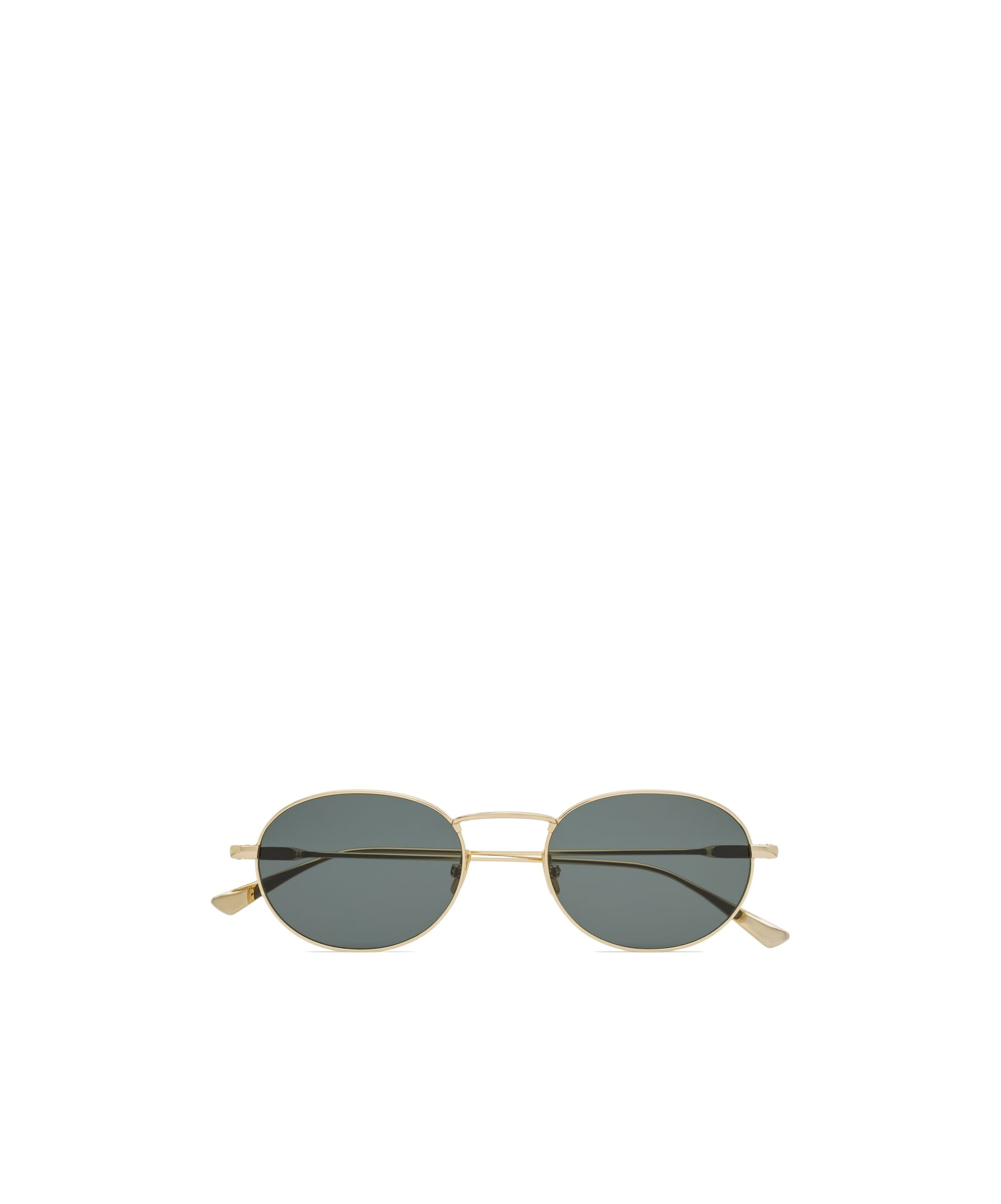 Saint Laurent Round Metal Sunglasses In Gray