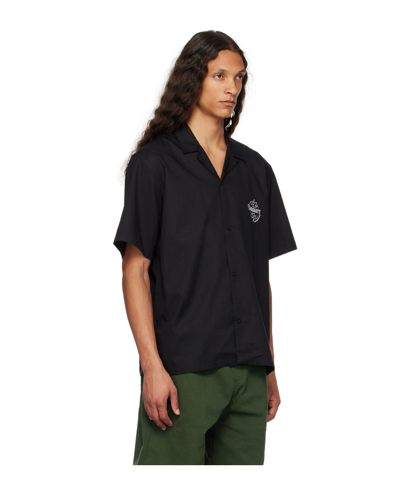 Carhartt Button-down Shirt In Black