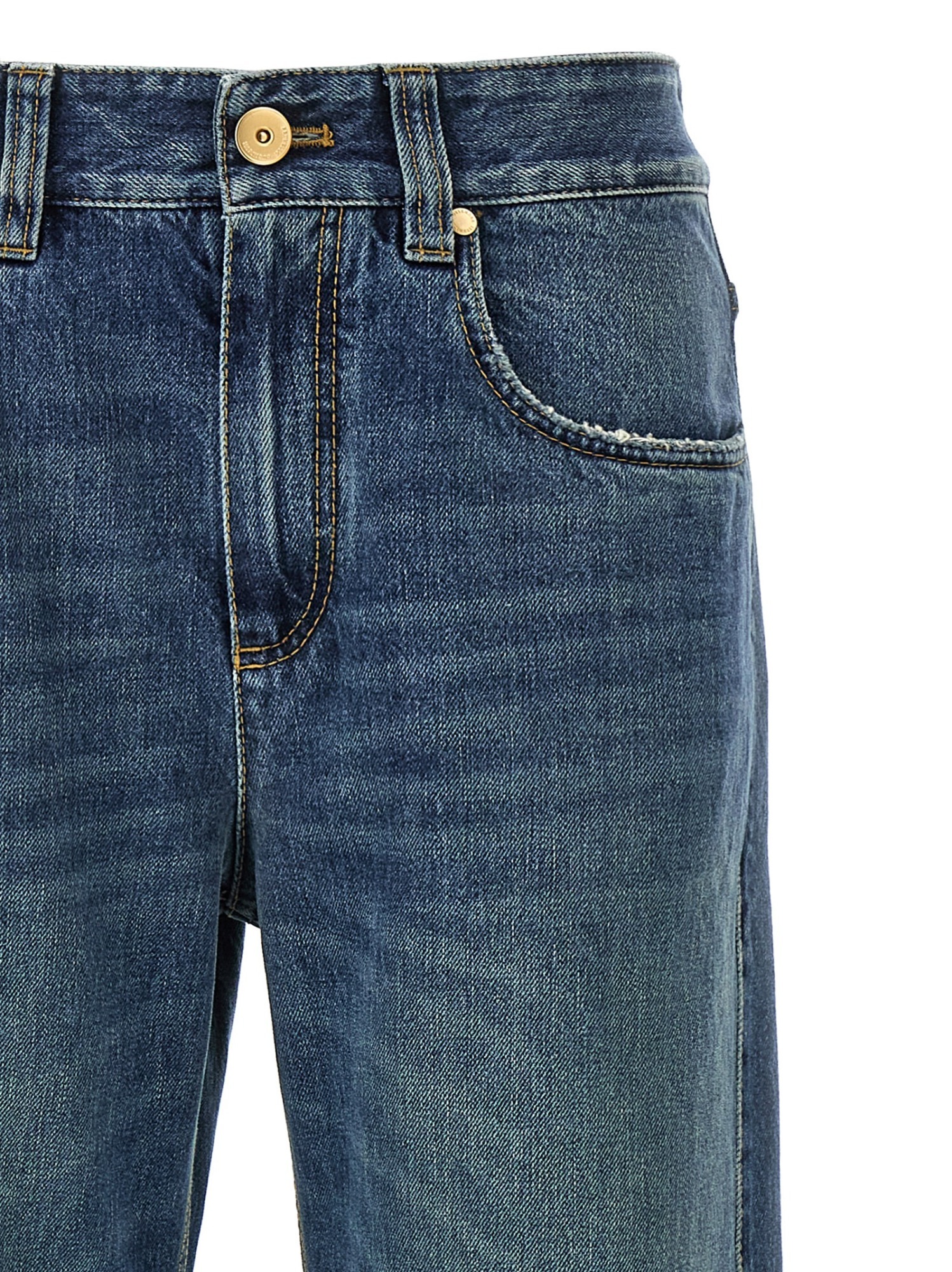Brunello Cucinelli Contemporary Loose Jeans Blue