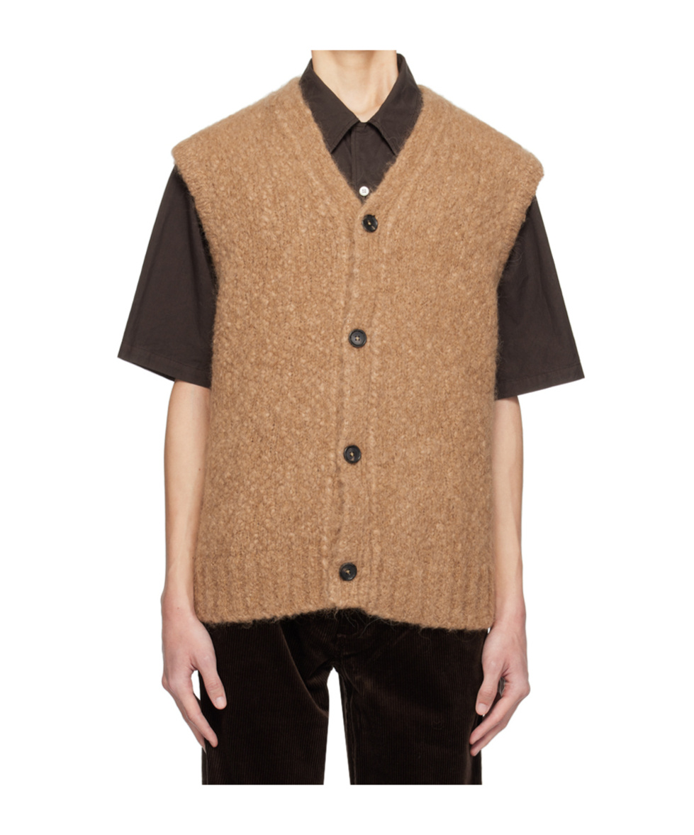 Norse Projects Brown August Vest In Nude