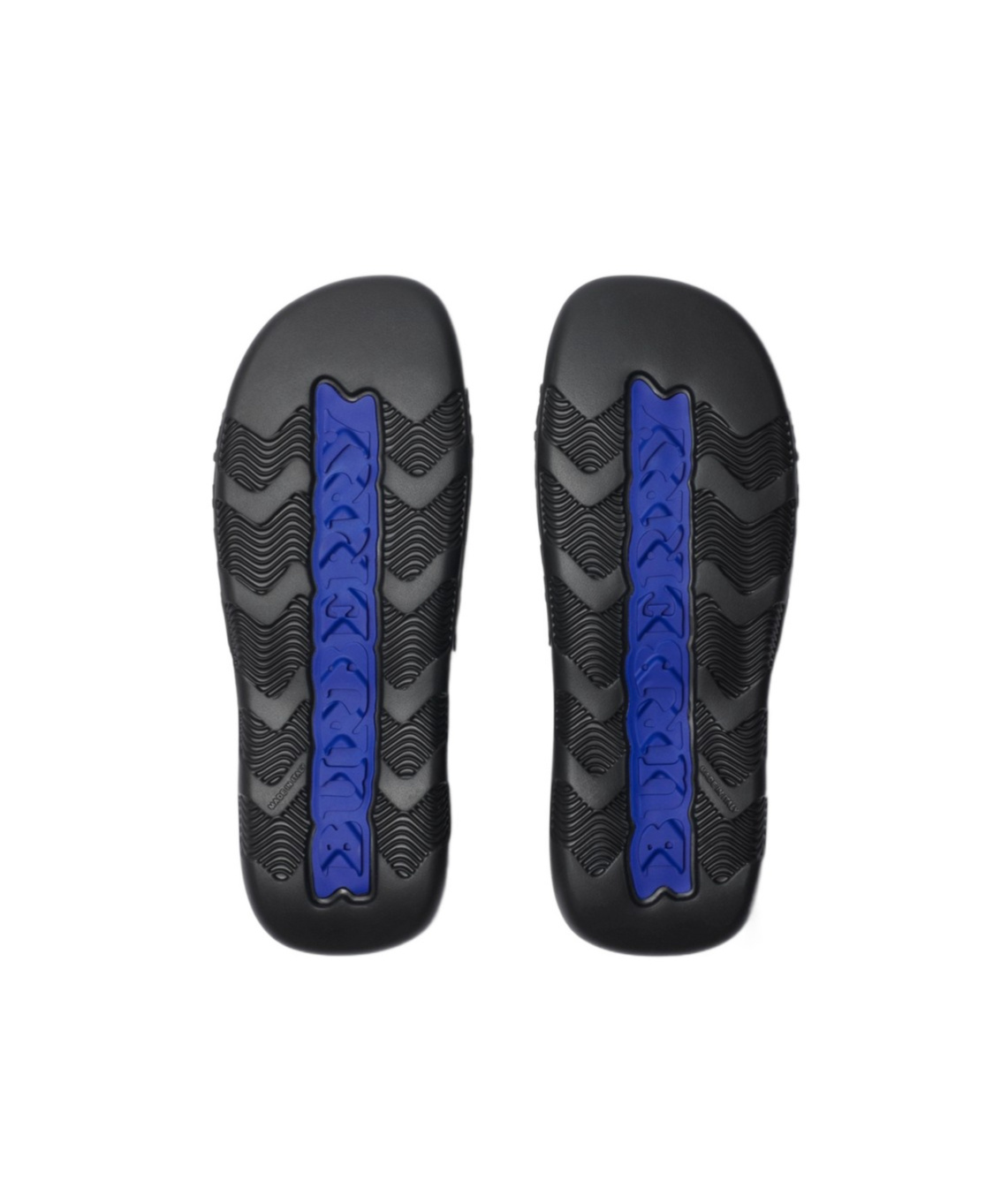 Shop Burberry Checked Slides In Black