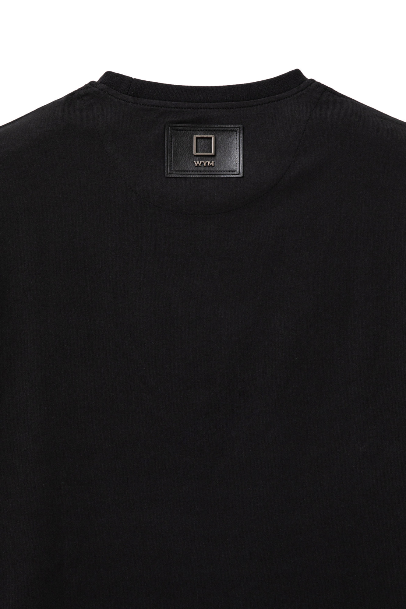 Wooyoungmi Black T-shirt With Maxi Print On The Back In Black