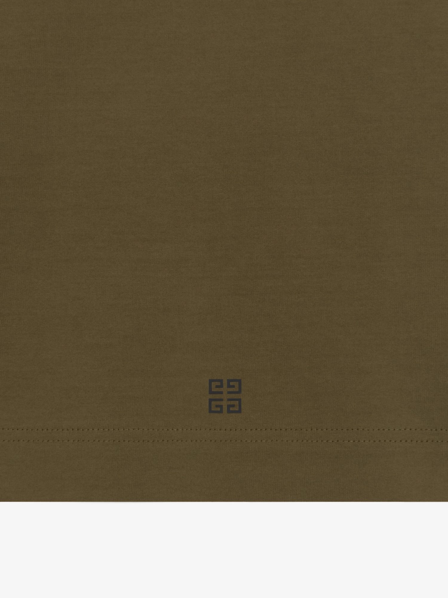 Givenchy Slim Fit Logo Cotton T Shirt In Green