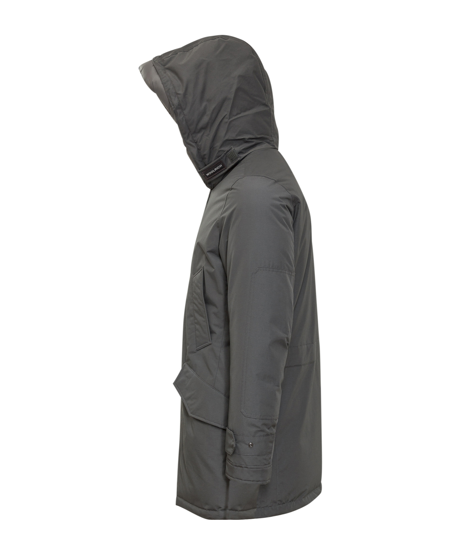 Woolrich Polar High Collar Parka In Black