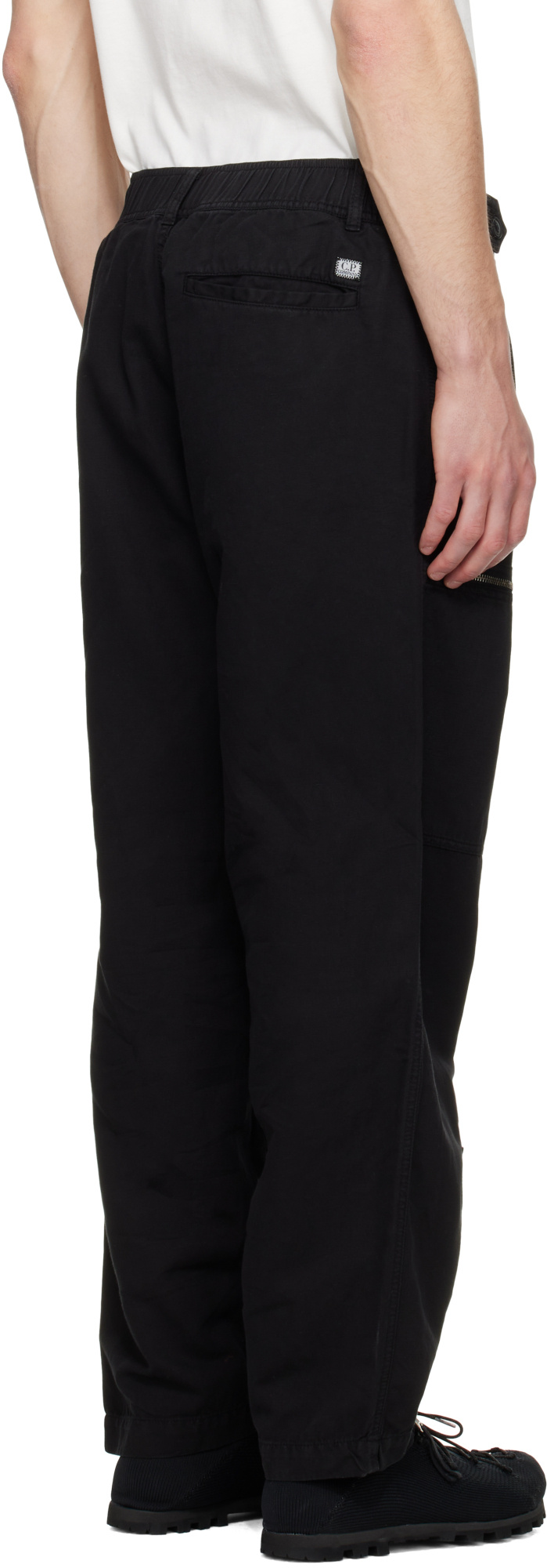 C.p. Company Belt Loops Slacks In Black