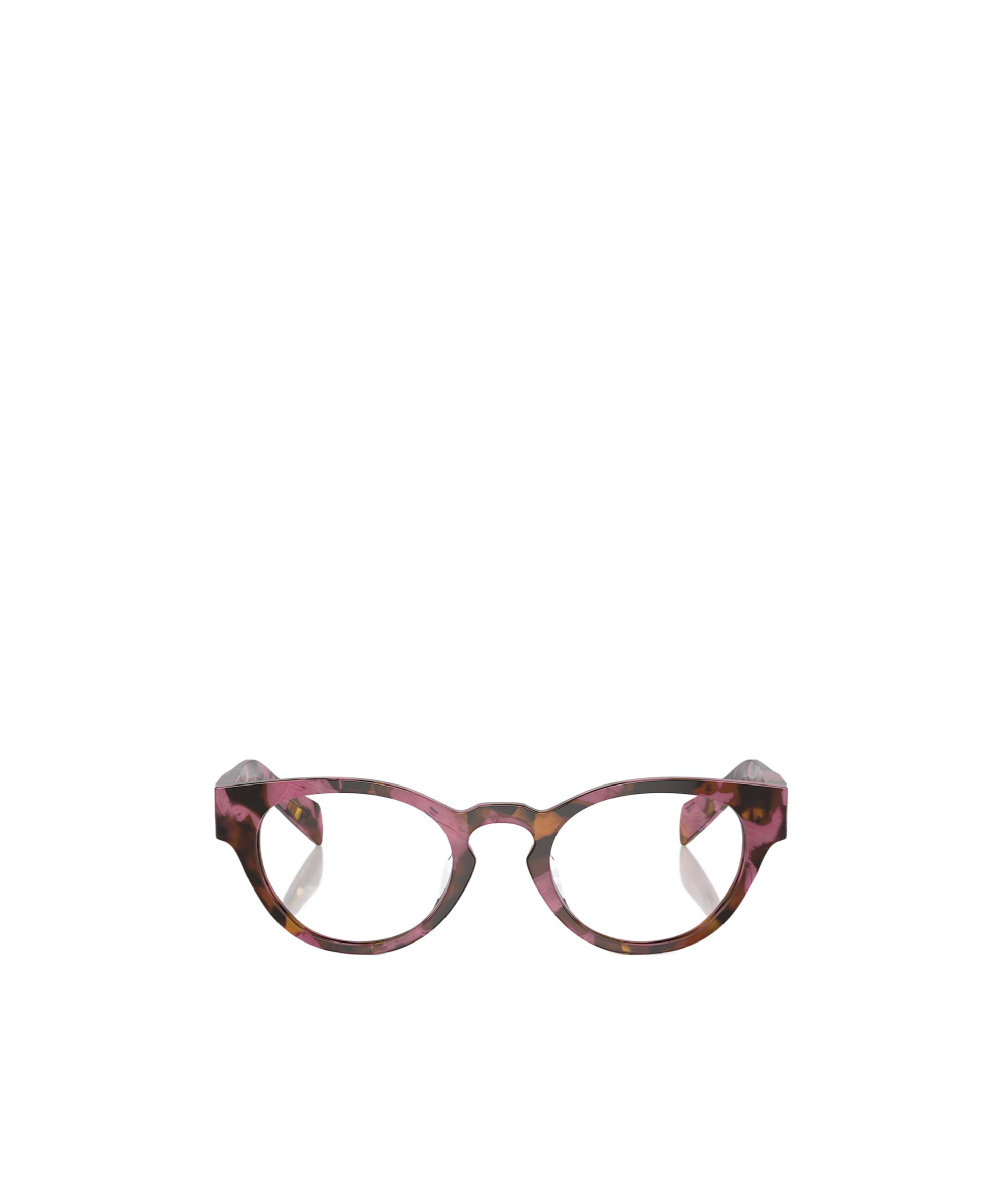 Prada Eyewear Oval Fame Glasses In Brown