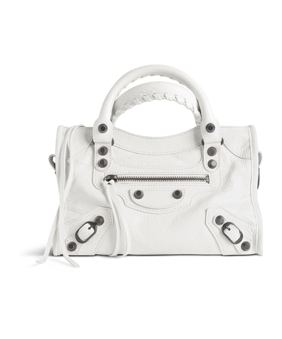 Balenciaga Mini Le City Tote Bag In White