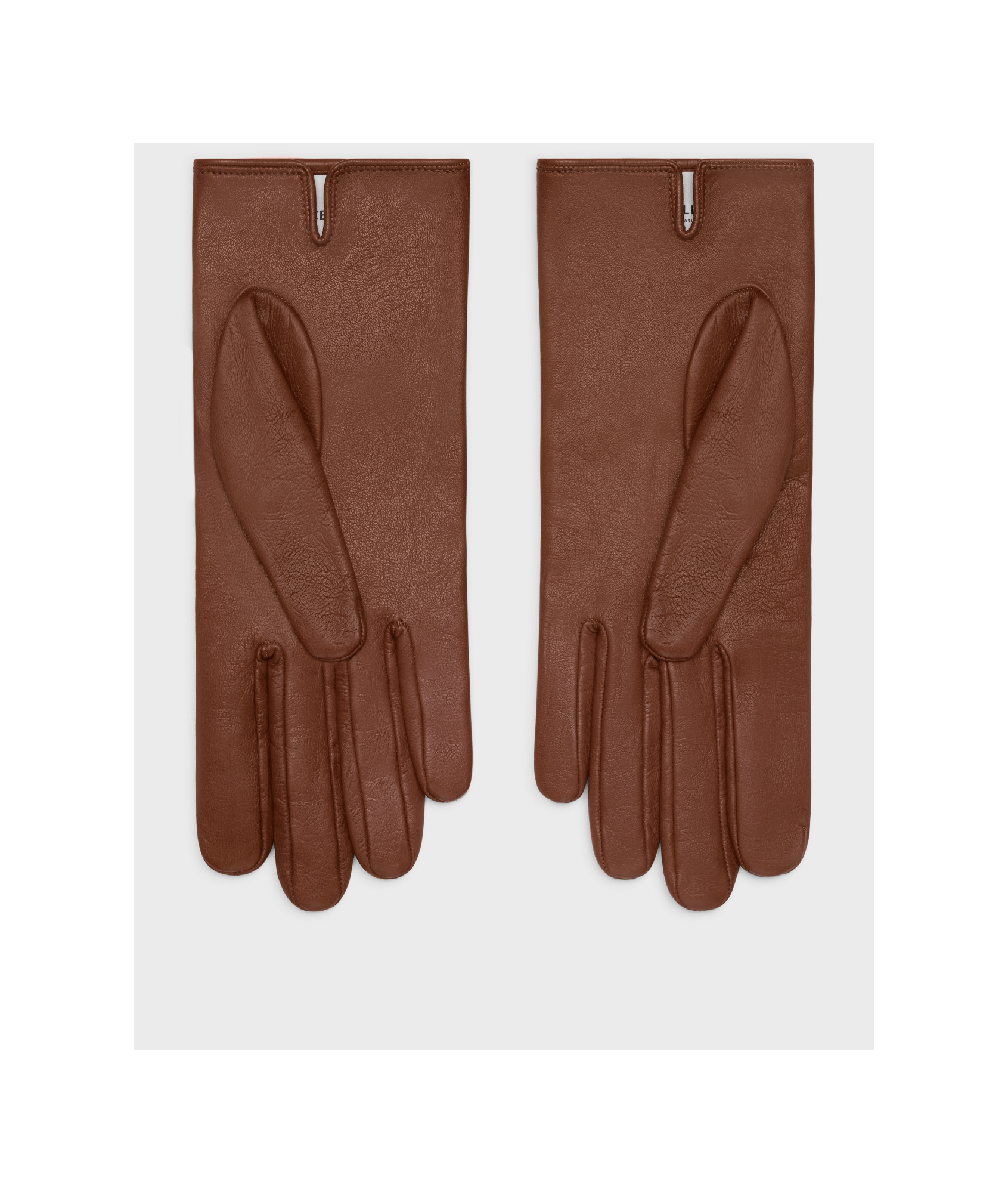 Celine Triomphe Gloves In Brown