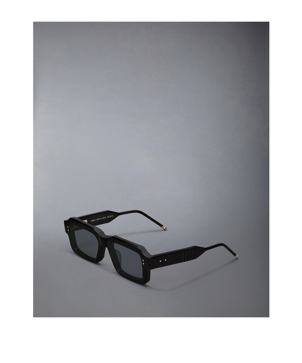 Thom Browne Rectangular-frame Sunglasses In Black