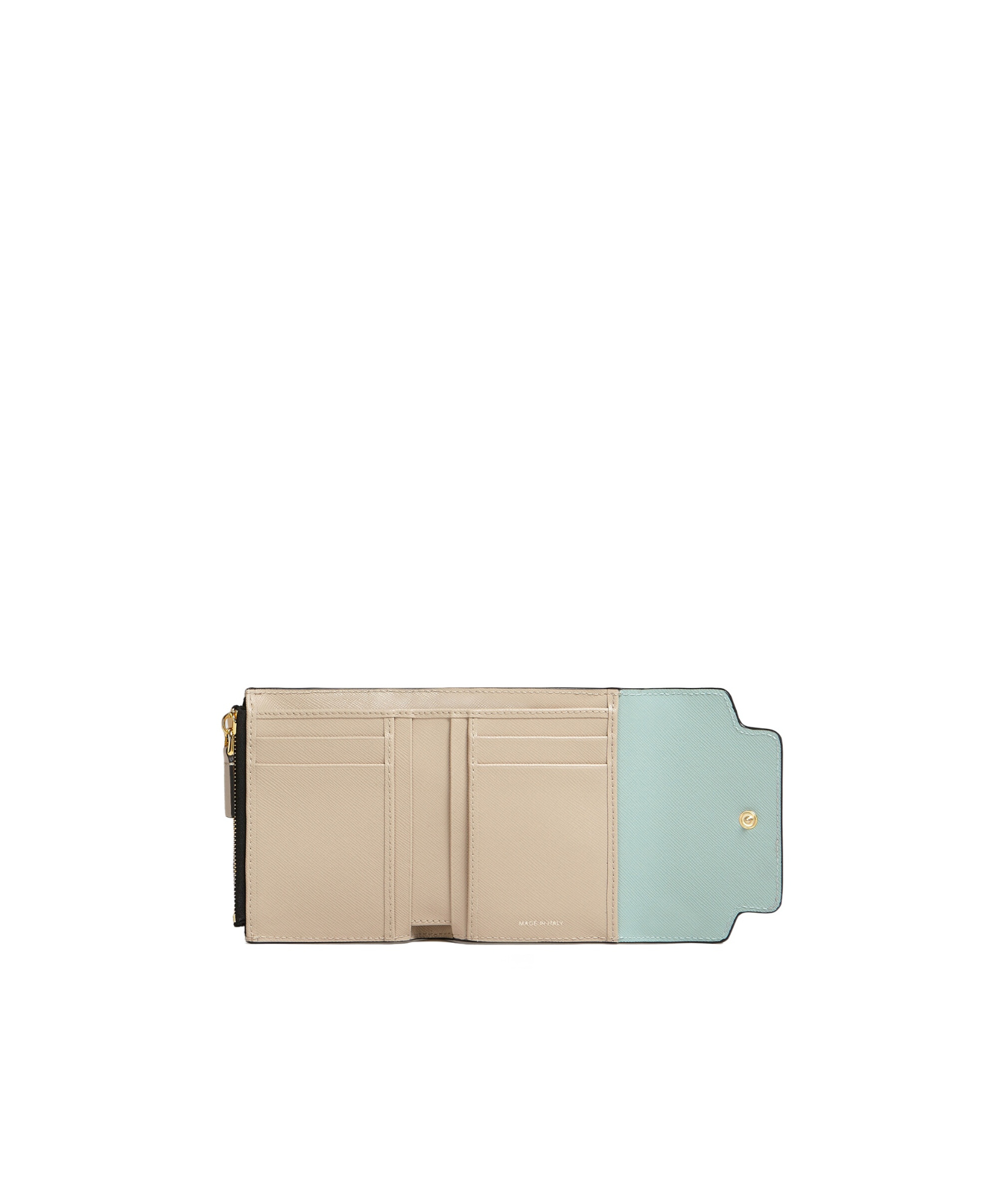 Shop Marni Panelled Logo Printed Wallet In Green
