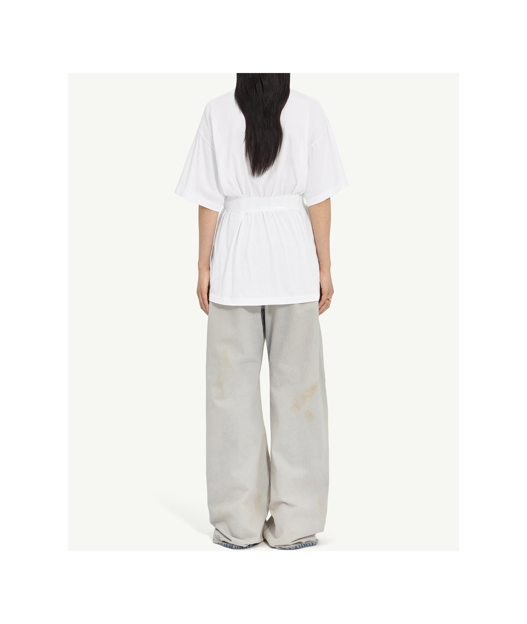 Mm6 Maison Margiela Mm6 By Maison Margiela "taped" T-shirt In White