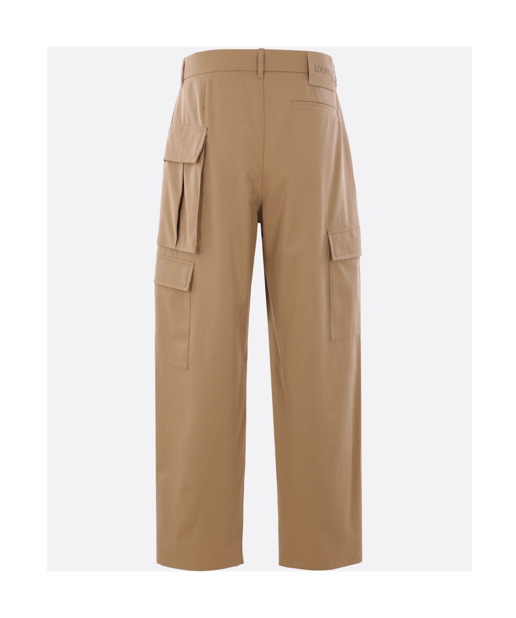Loewe Cotton Carpenter Trousers In Brown