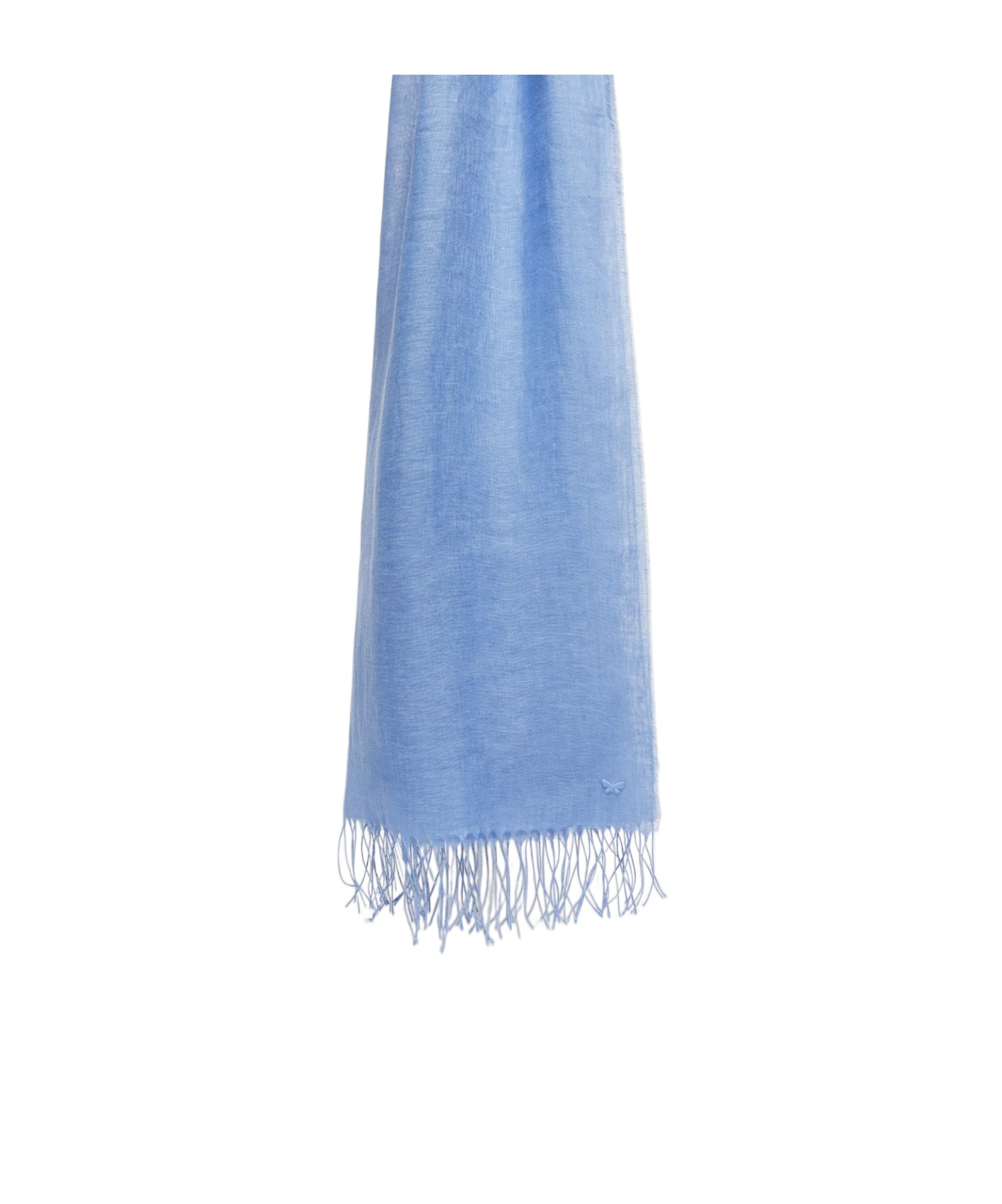 Weekend Max Mara Fringed Scarf In Blue