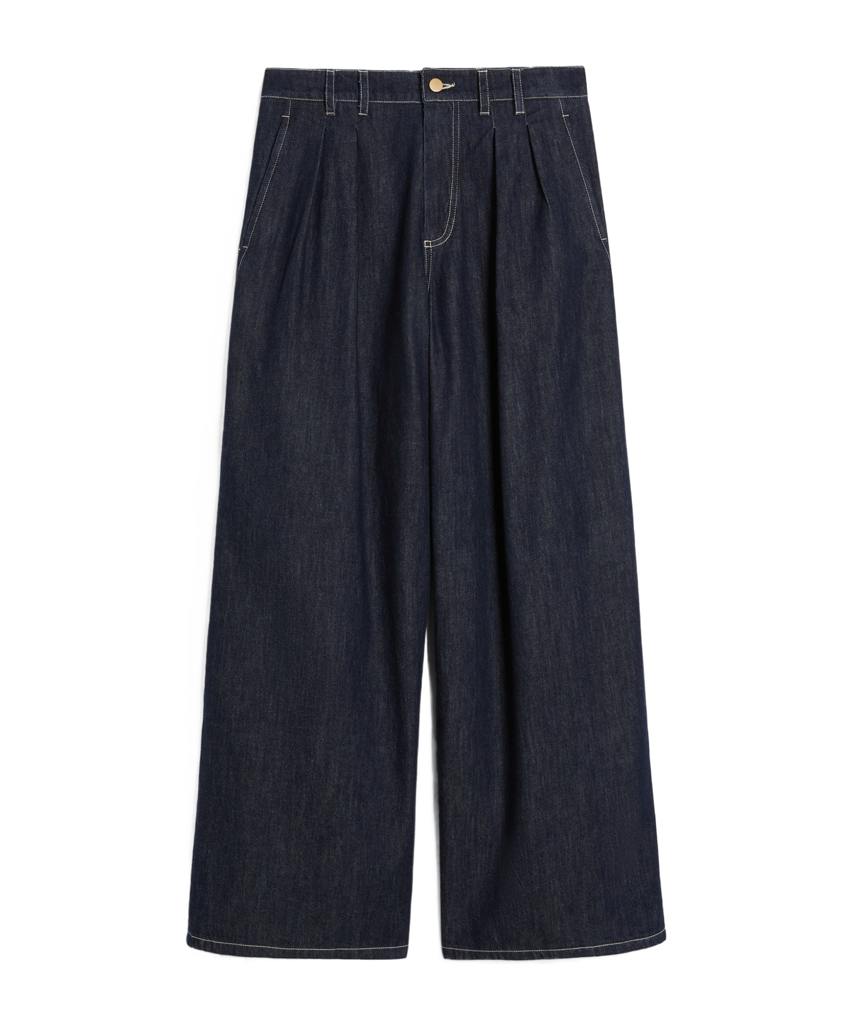 Max Mara Women's Centro Long Trouser Navy | Size 46 | 2411131161600001 In Black