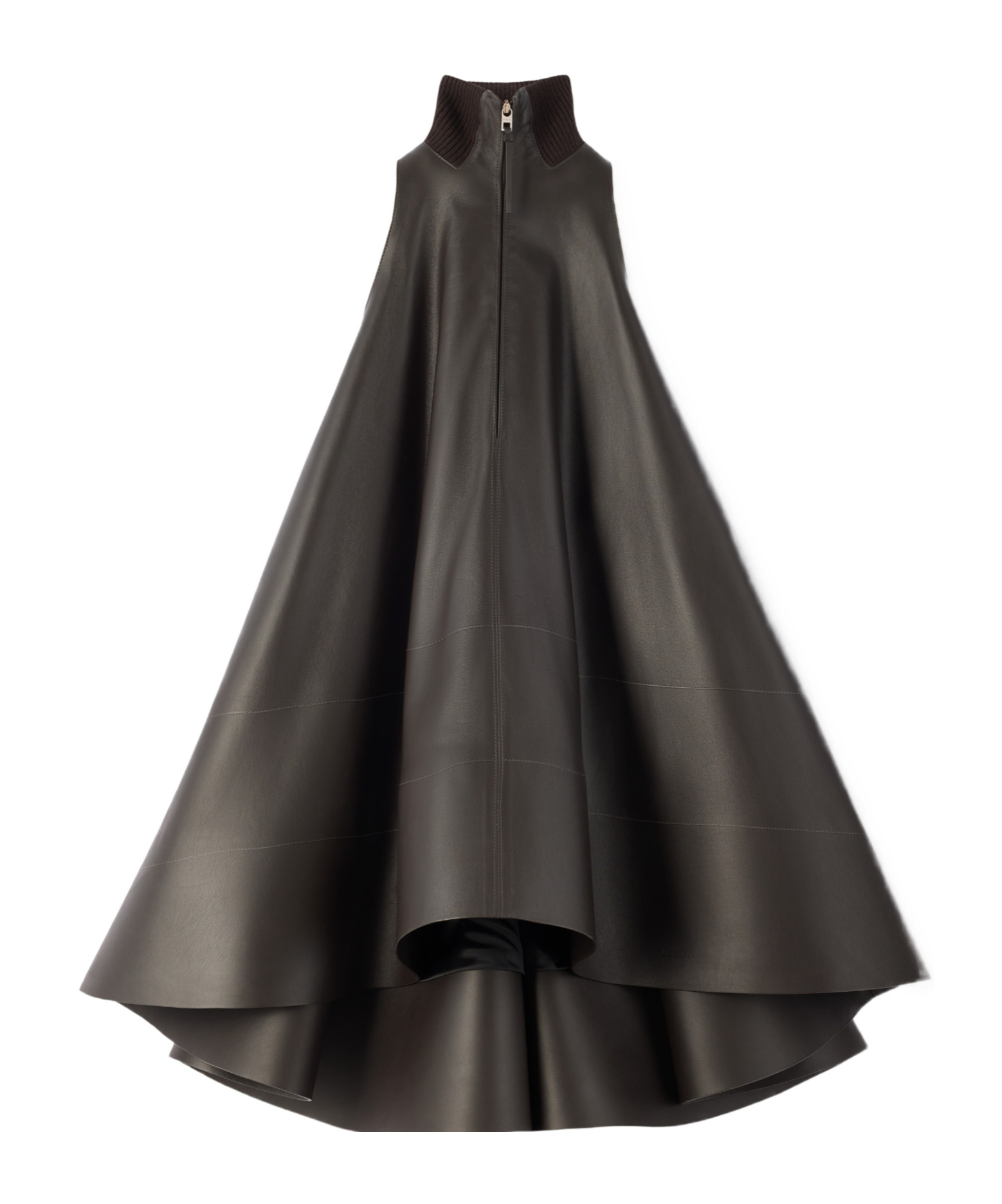 Jacquemus The Triangle Mini Dress In Brown