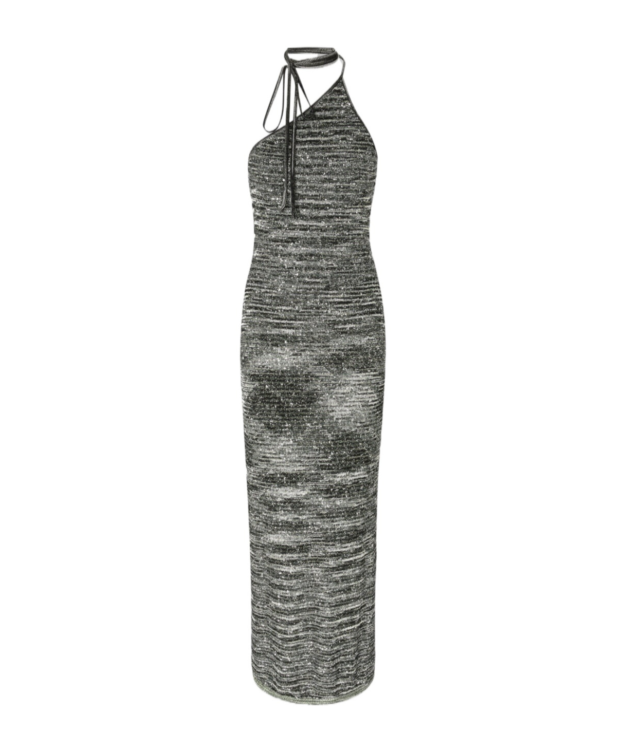 Missoni Slub-knit Maxi Dress In Gray