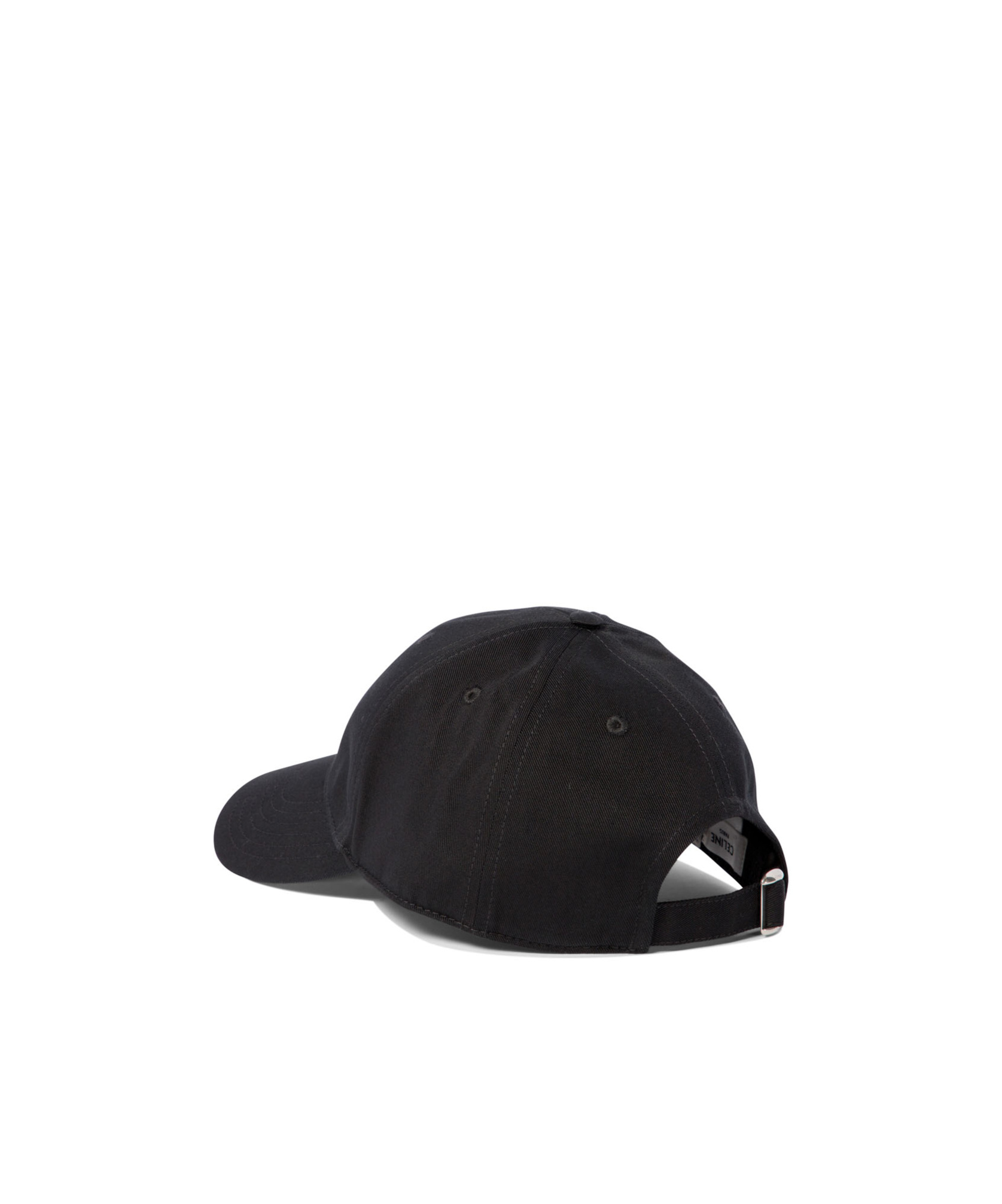 Celine Logo Hat In Black