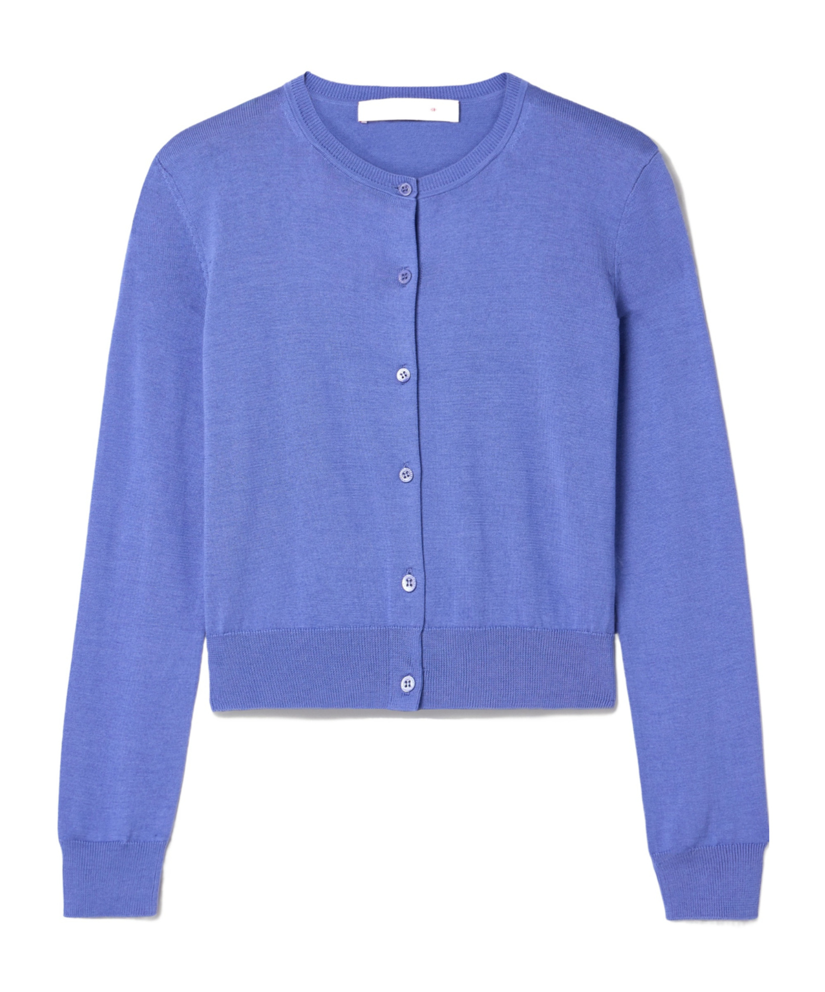 Carolina Herrera Crew Neck Cardigan In Blue