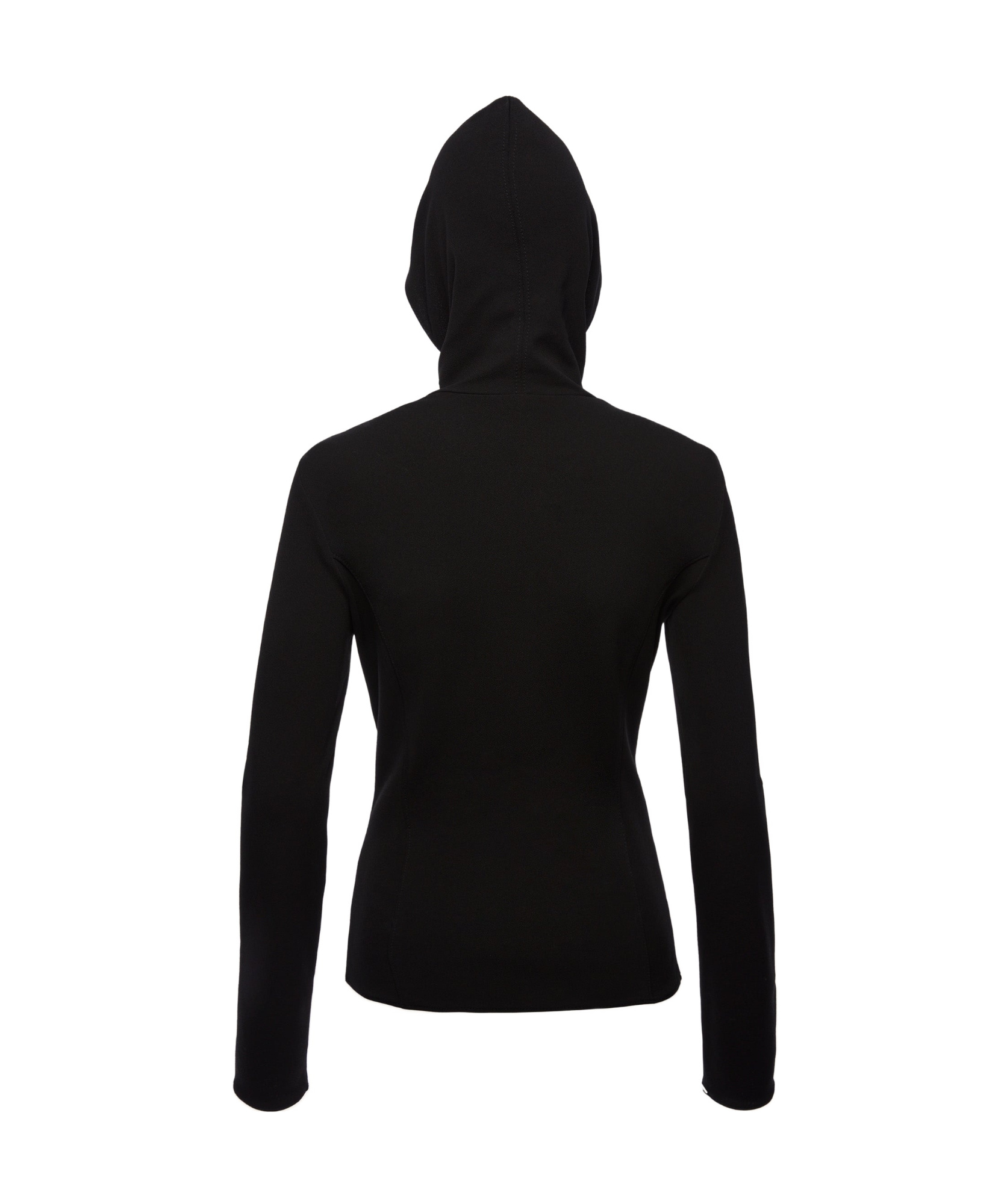 Magda Butrym Hooded Zip-up Top In Black