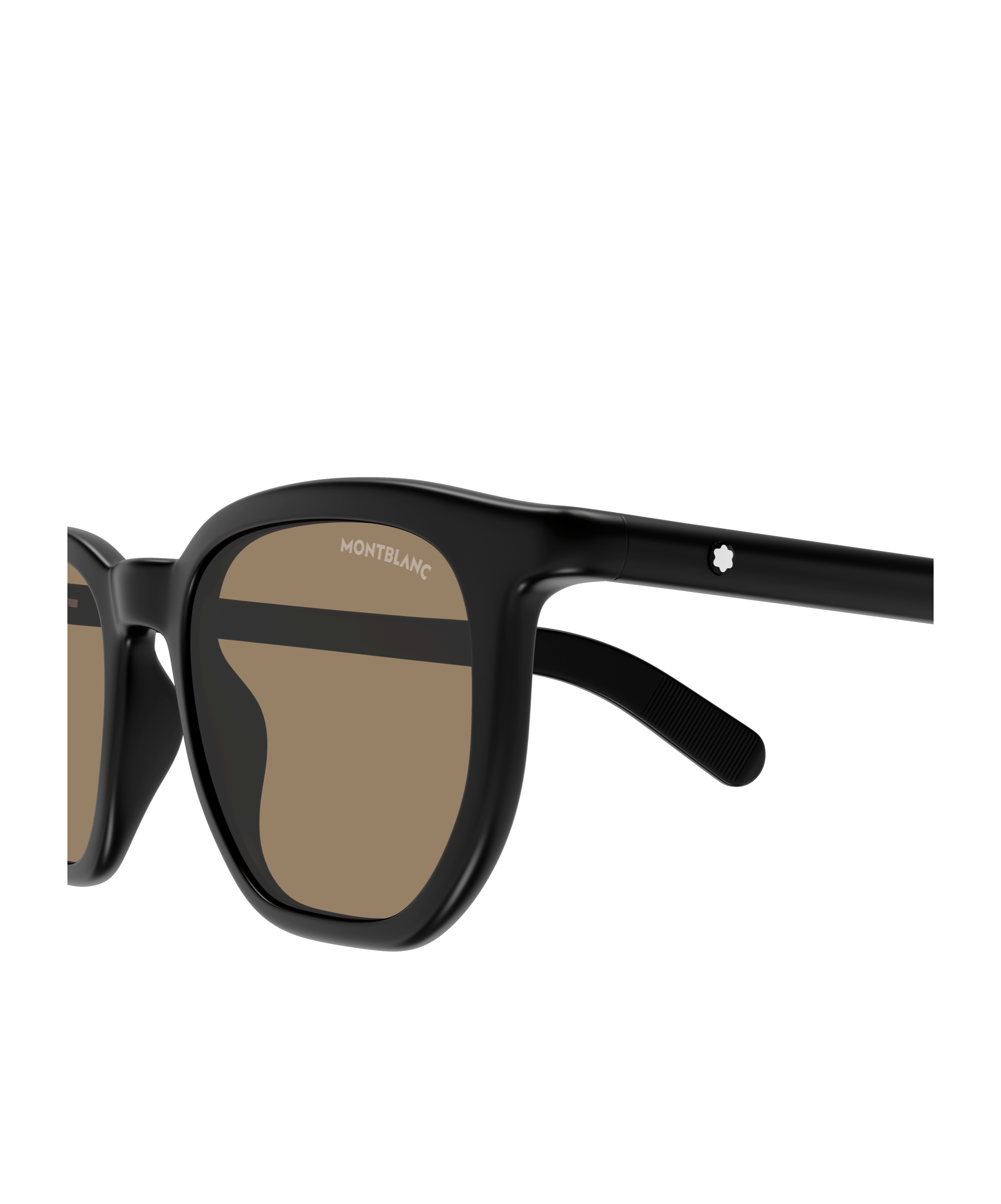Montblanc Round-frame Sunglasses In Brown