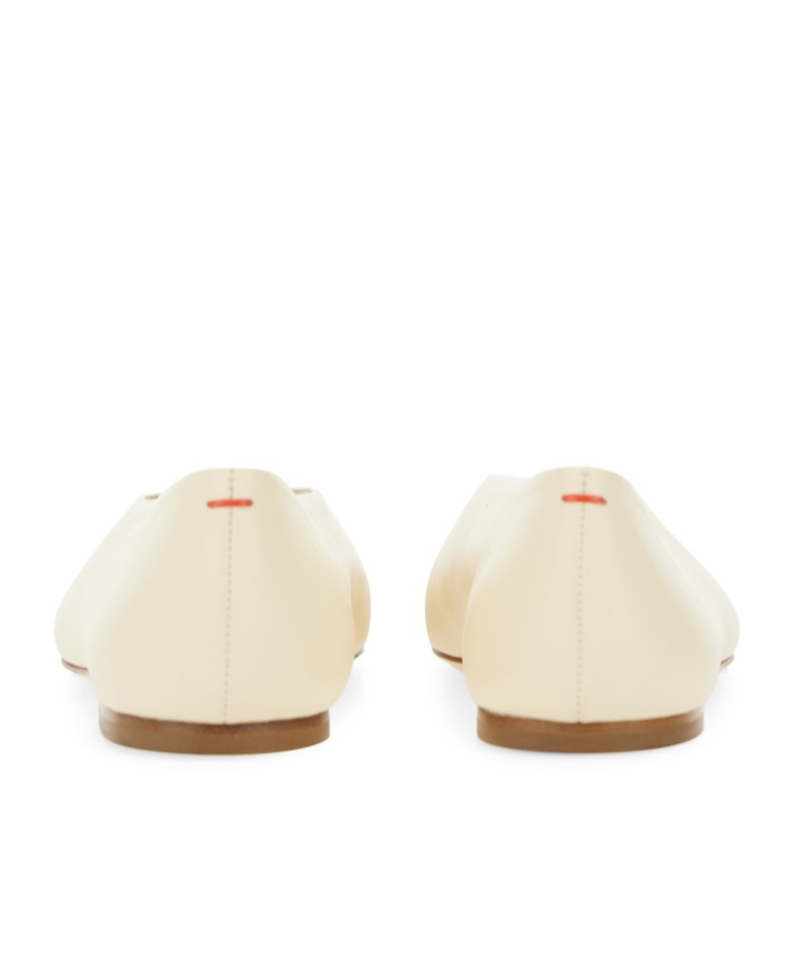 Aeyde Aeydē "kirsten" Dancer Nappa Leather Flats In Nude