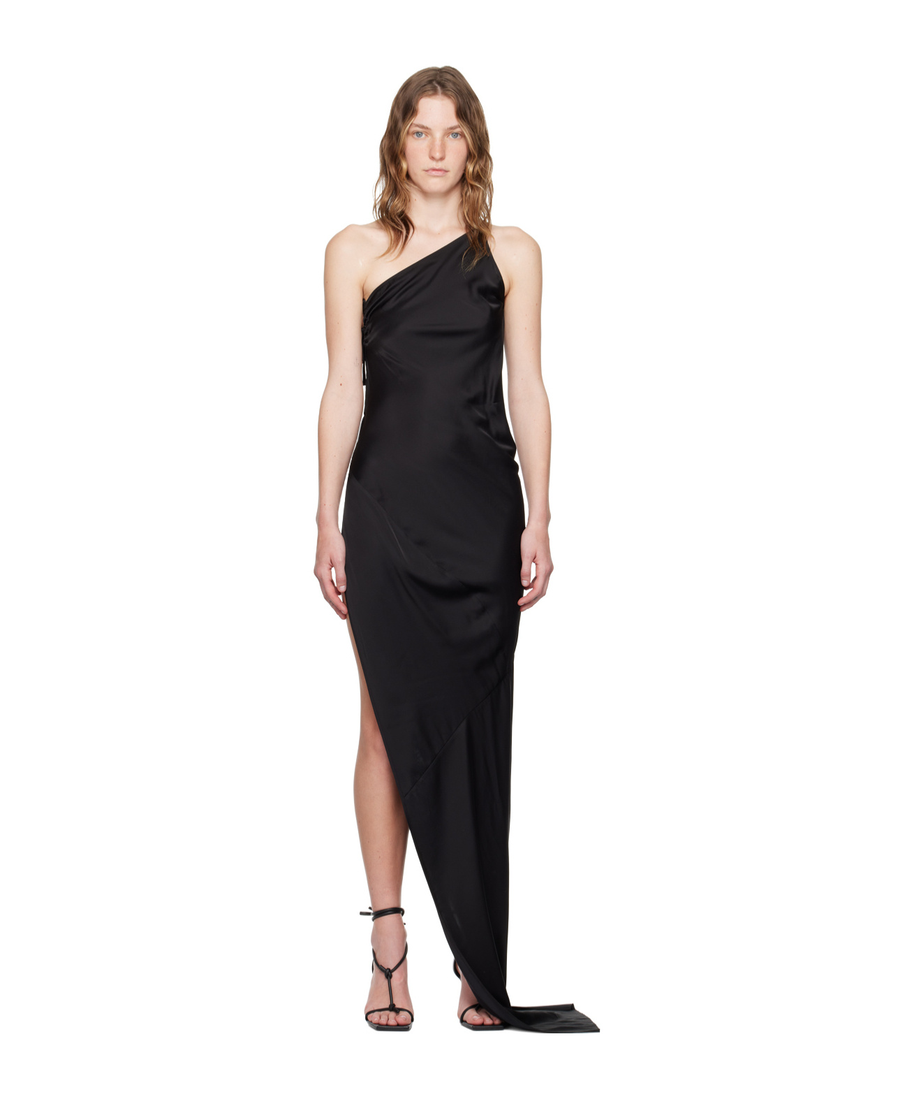 Rick Owens One-shoulder Dress In Black
