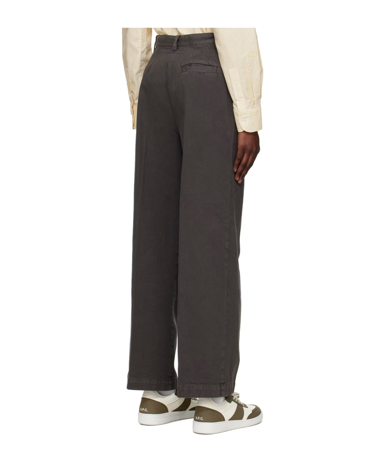 Apc Tressie Pleated Detail Casual Pants In Black
