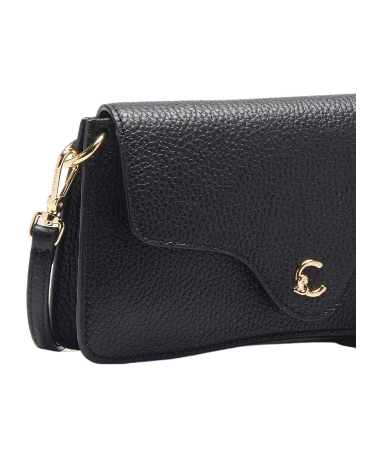 Coccinelle Flip Shoulder Bag In Black