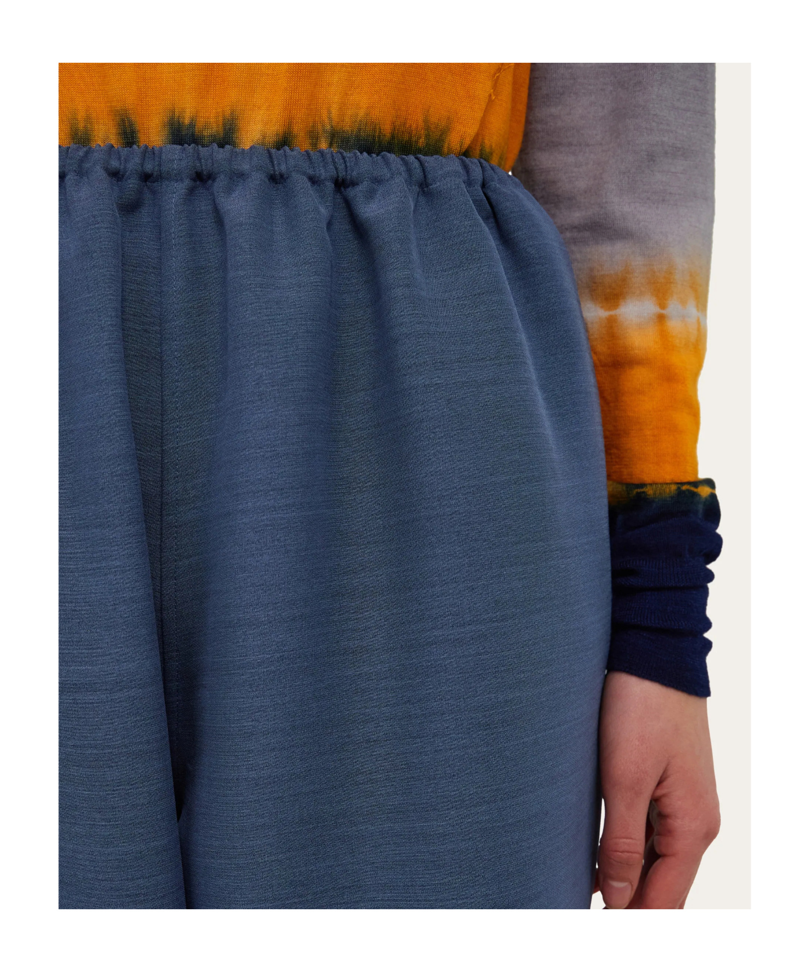Ferragamo Loose Leg Trouser In Blue