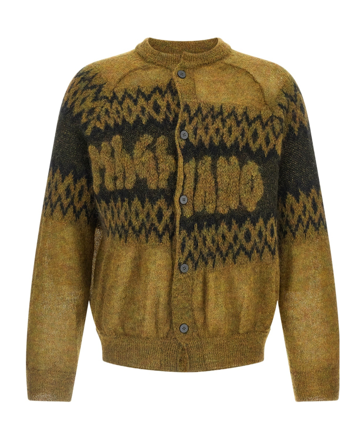 Magliano Festive Patterned Long Sleeve Cardigan In Green