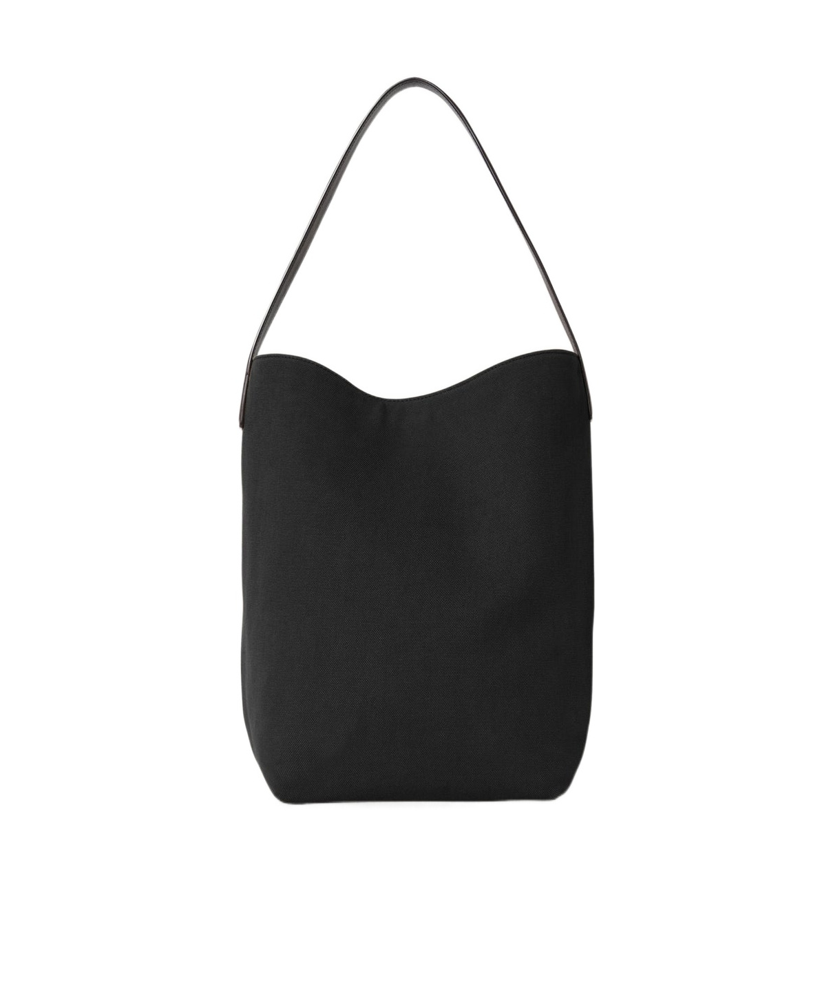 The Row Medium N/s Park Cotton Tote In Black