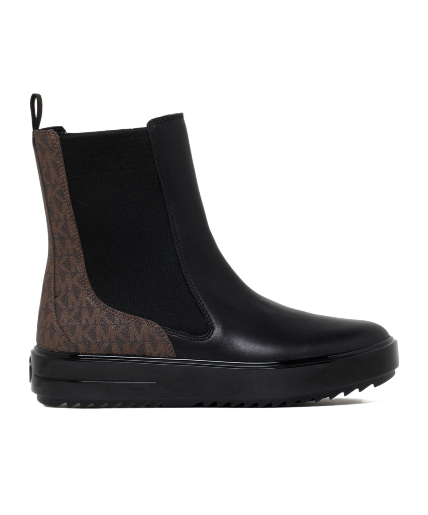 Michael Kors Emmet 40mm Panelled Chelsea Boots In Black