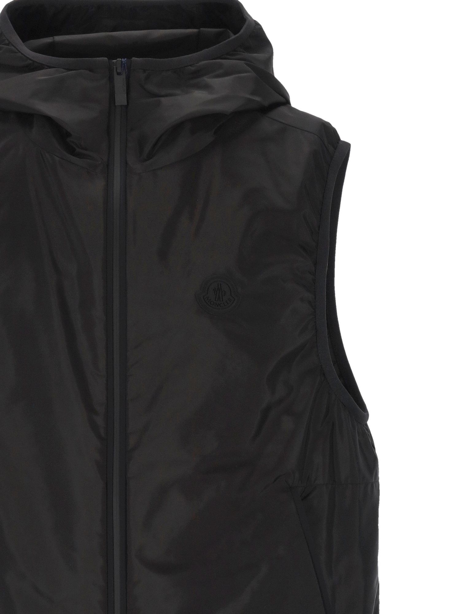 Moncler Moretan Zip-up Vest In Black
