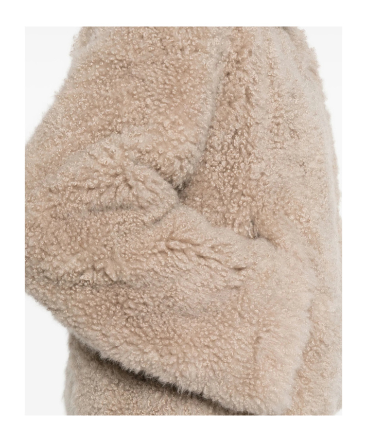 Yves Salomon Teddy-collared Jacket In Neutral