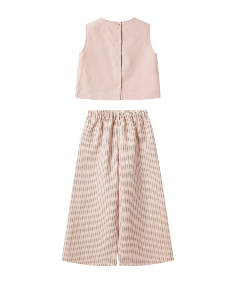Il Gufo Vest  Pants 2 Piece Set In Nude